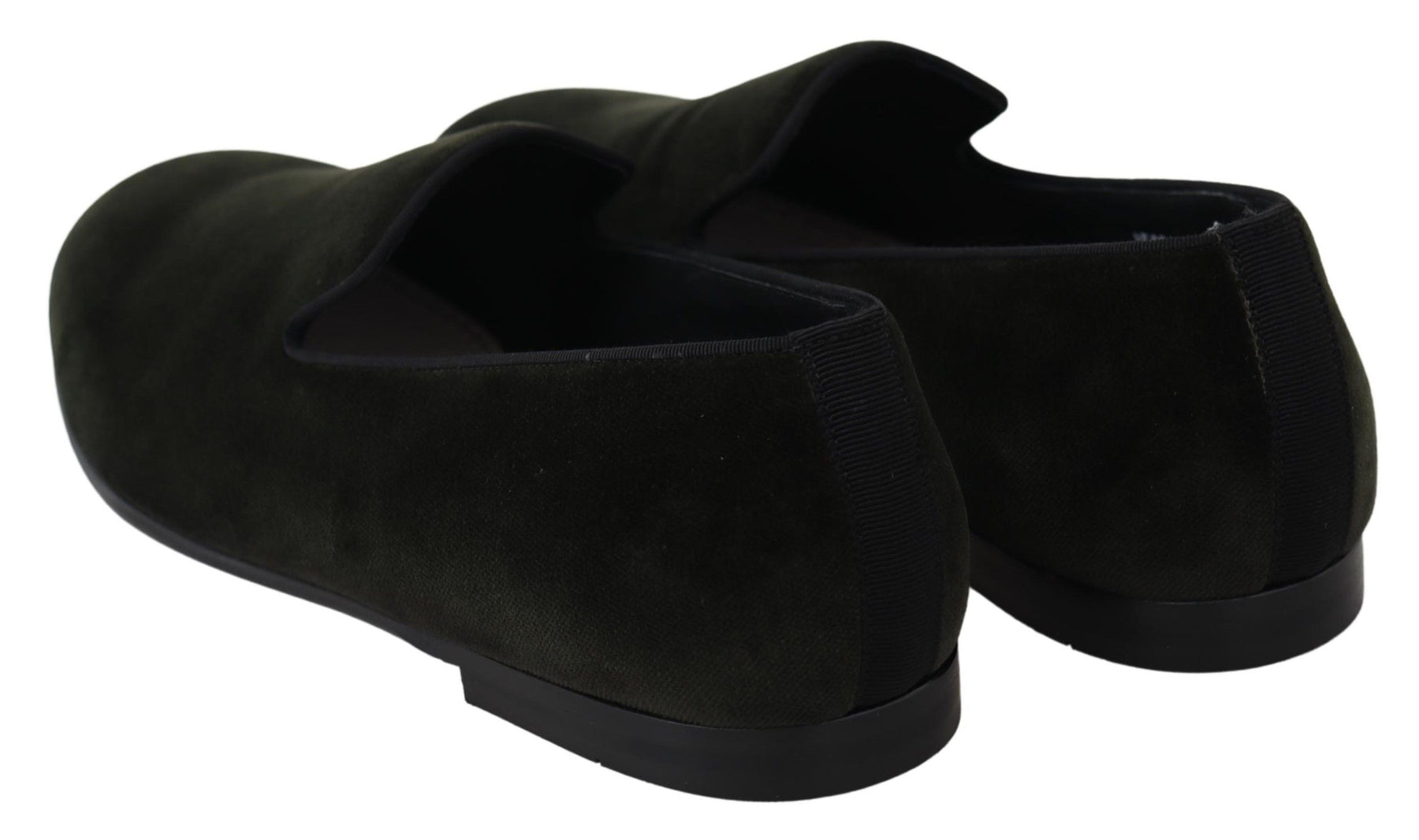 Dolce & Gabbana Green Velvet Slip On Mens Loafers Shoes | Regal Royce