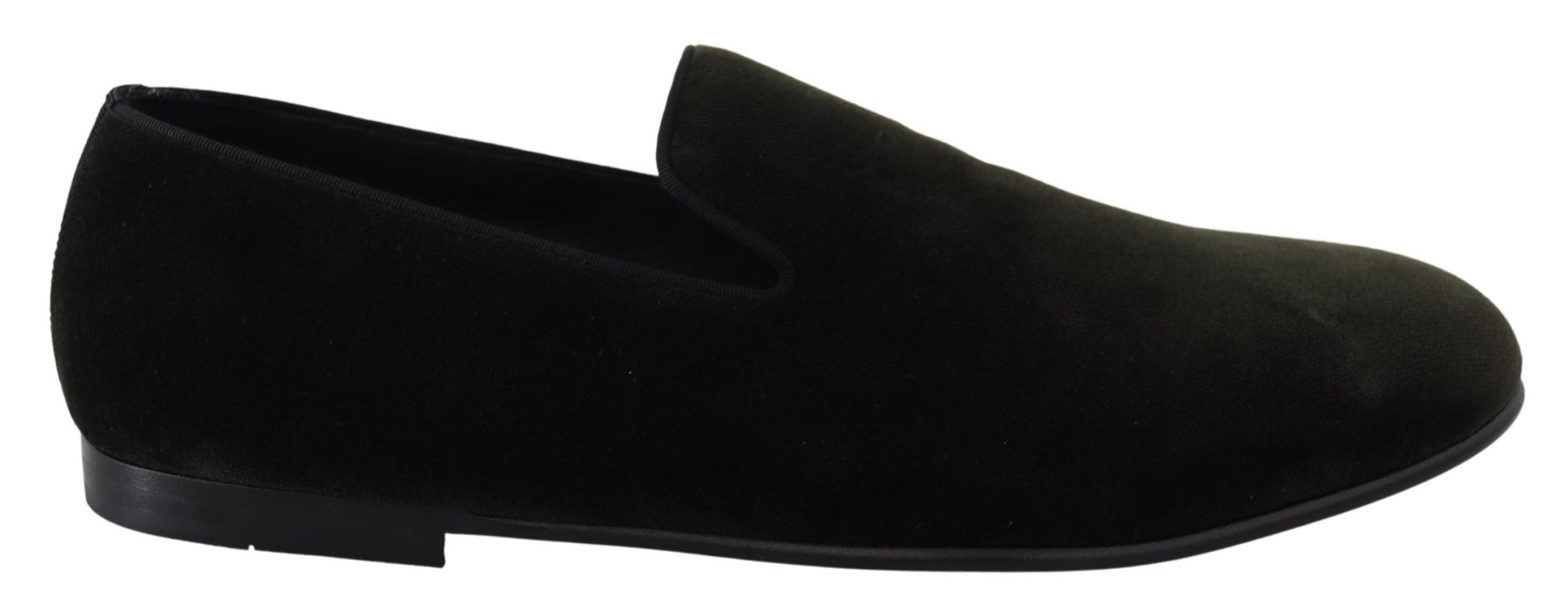 Dolce & Gabbana Green Velvet Slip On Mens Loafers Shoes | Regal Royce
