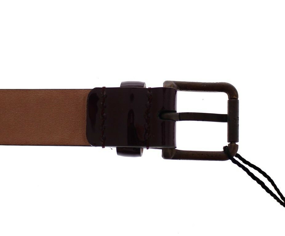 Dolce & Gabbana Purple Leather Logo Cintura Gürtel Belt | Regal Royce
