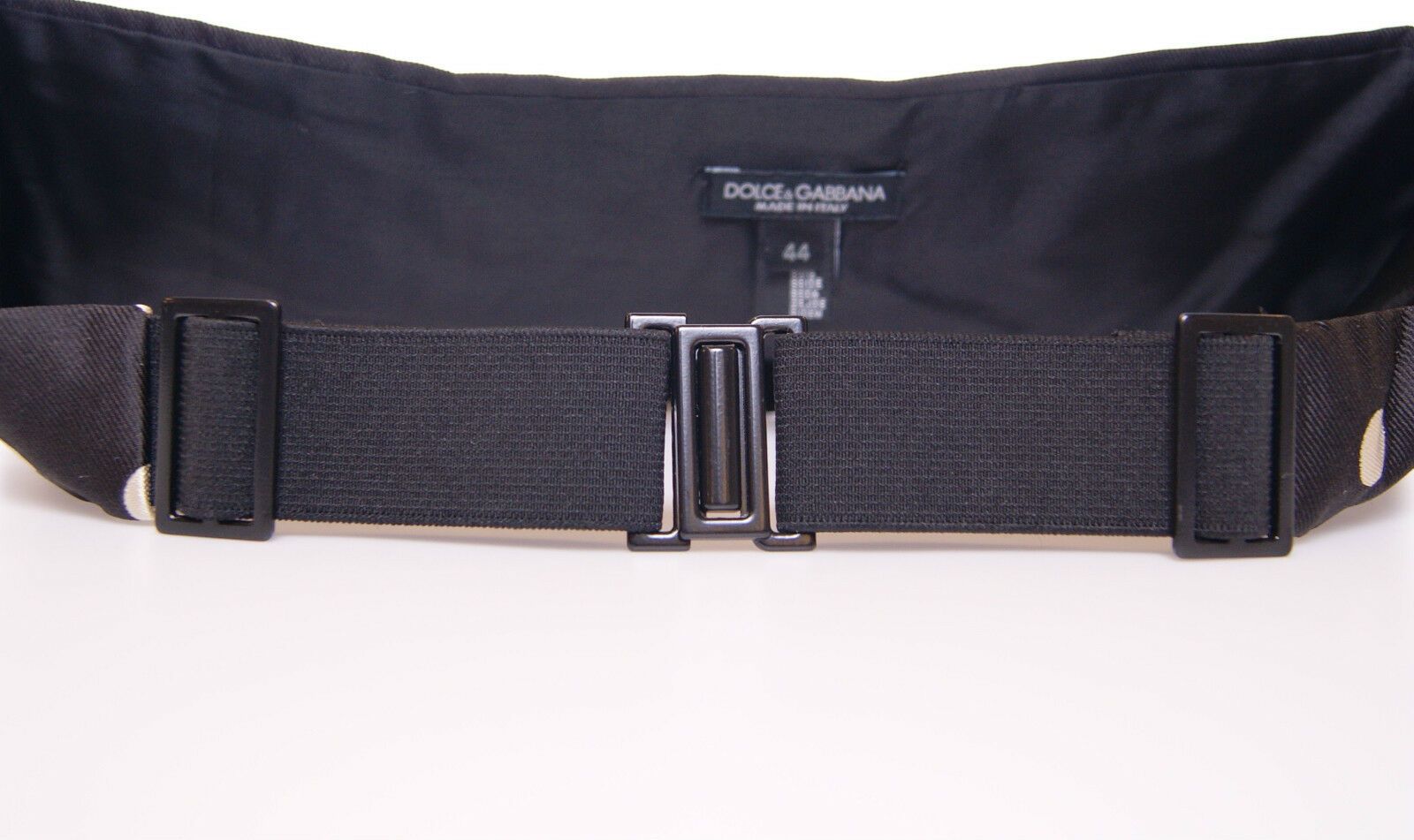 Dolce & Gabbana Black Waist Smoking Tuxedo Cummerbund Belt | Regal Royce