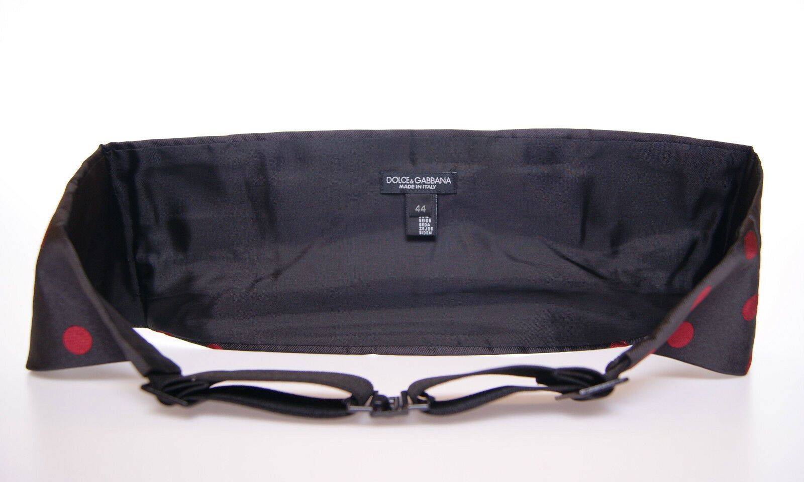 Dolce & Gabbana Black Waist Smoking Tuxedo Cummerbund Belt | Regal Royce