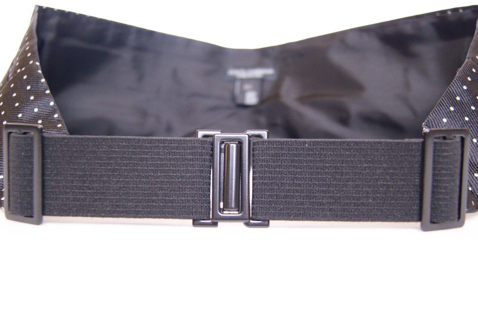 Dolce & Gabbana Black Waist Smoking Tuxedo Cummerbund Belt | Regal Royce