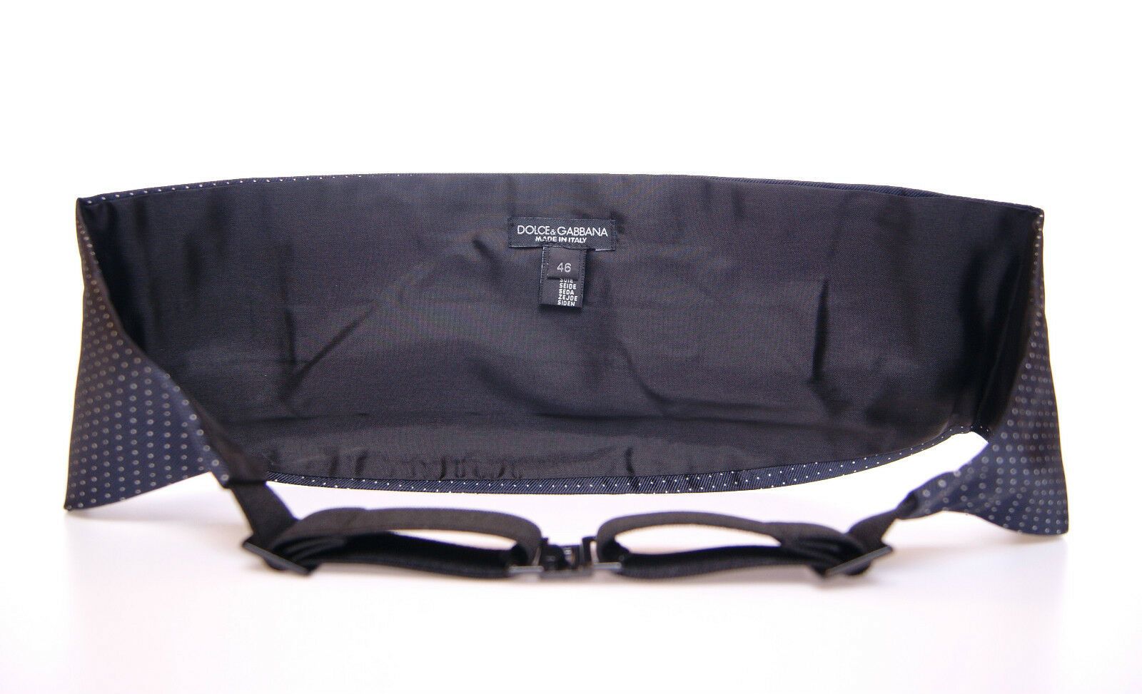 Dolce & Gabbana Blue Waist Smoking Tuxedo Cummerbund Belt | Regal Royce