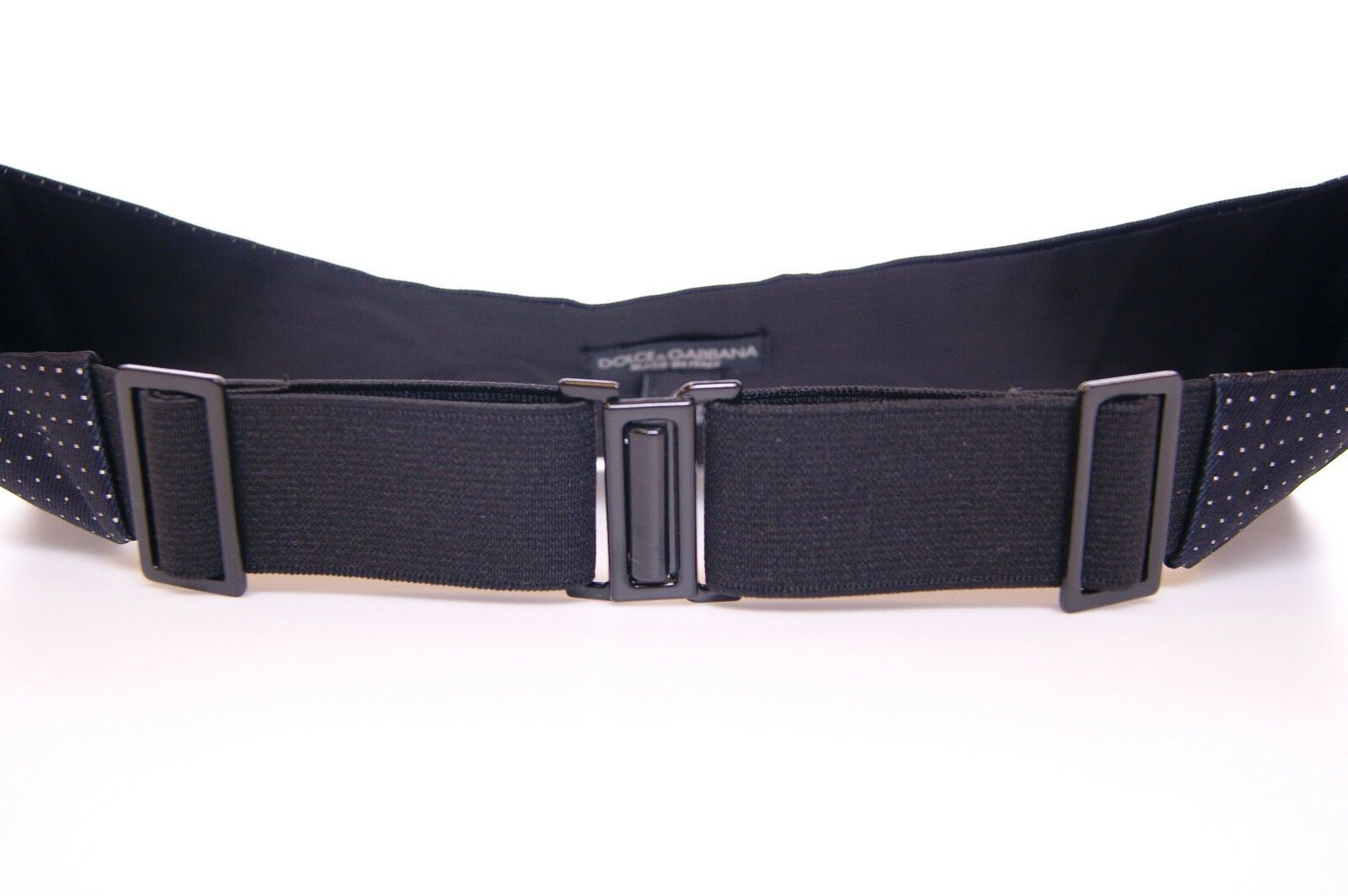 Dolce & Gabbana Blue Waist Smoking Tuxedo Cummerbund Belt | Regal Royce