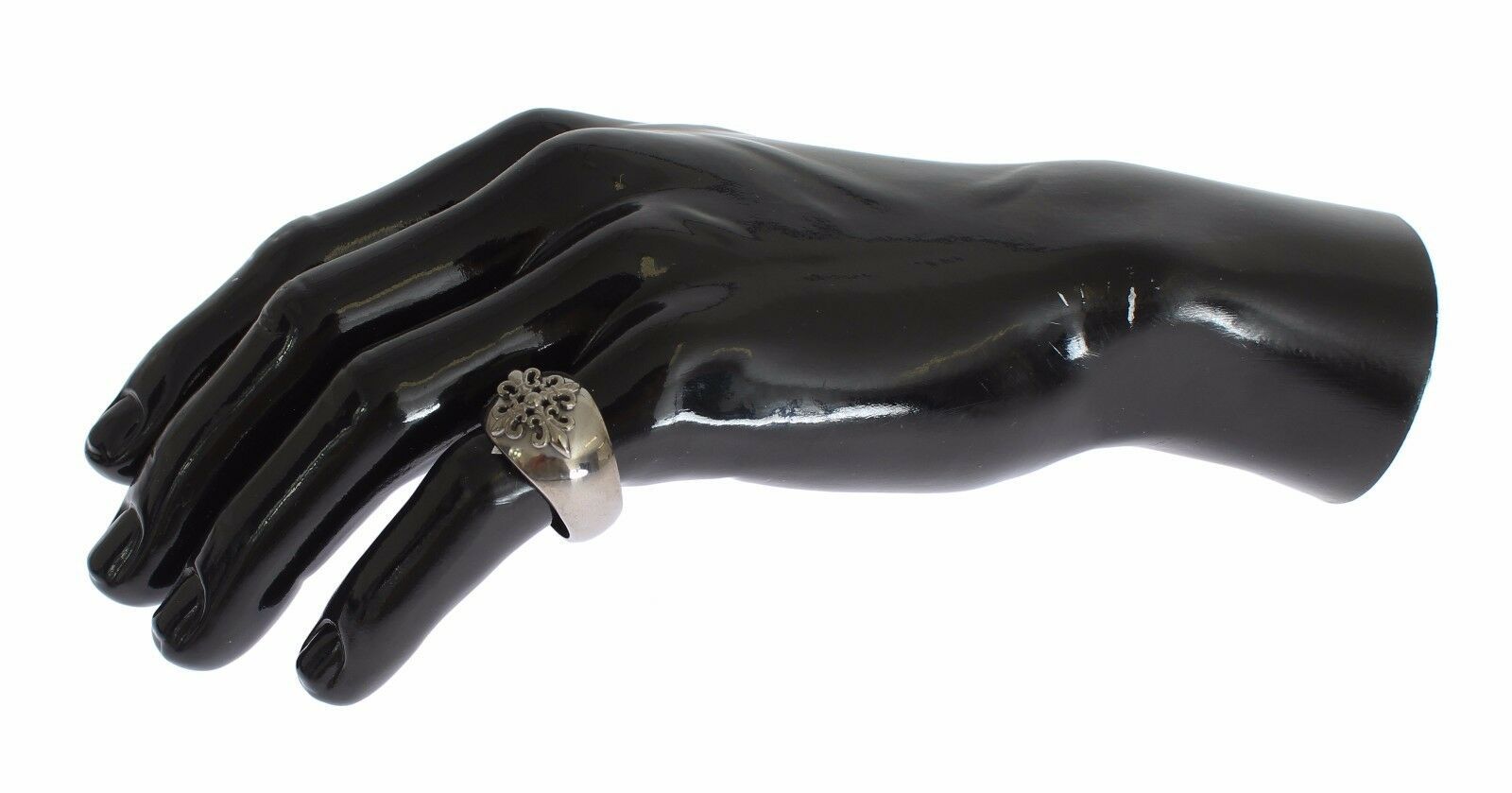 Nialaya Silver 925 Sterling Authentic  Crest Ring | Regal Royce