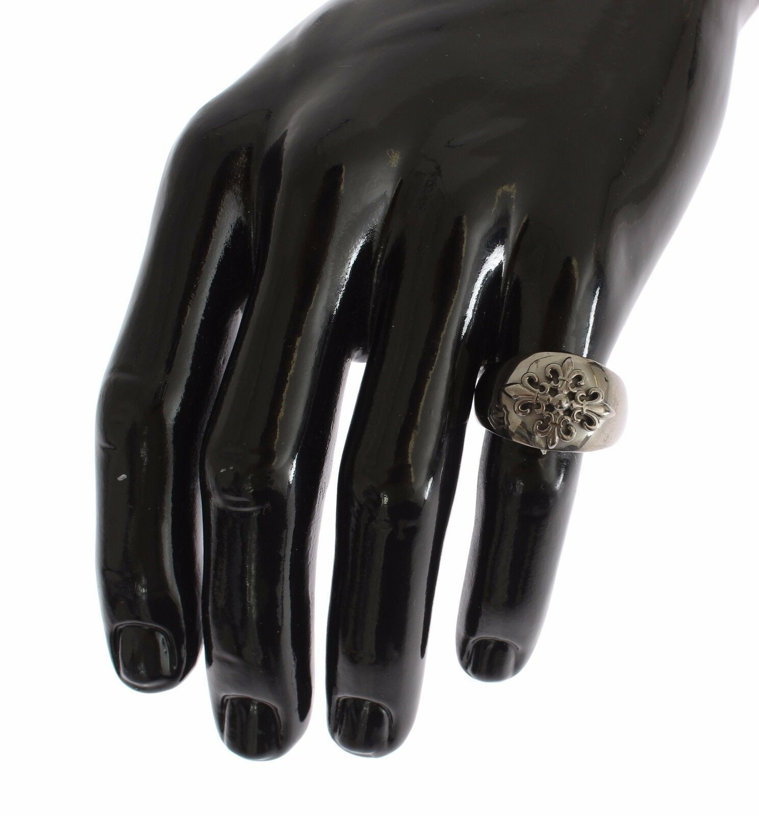 Nialaya Silver 925 Sterling Authentic  Crest Ring | Regal Royce