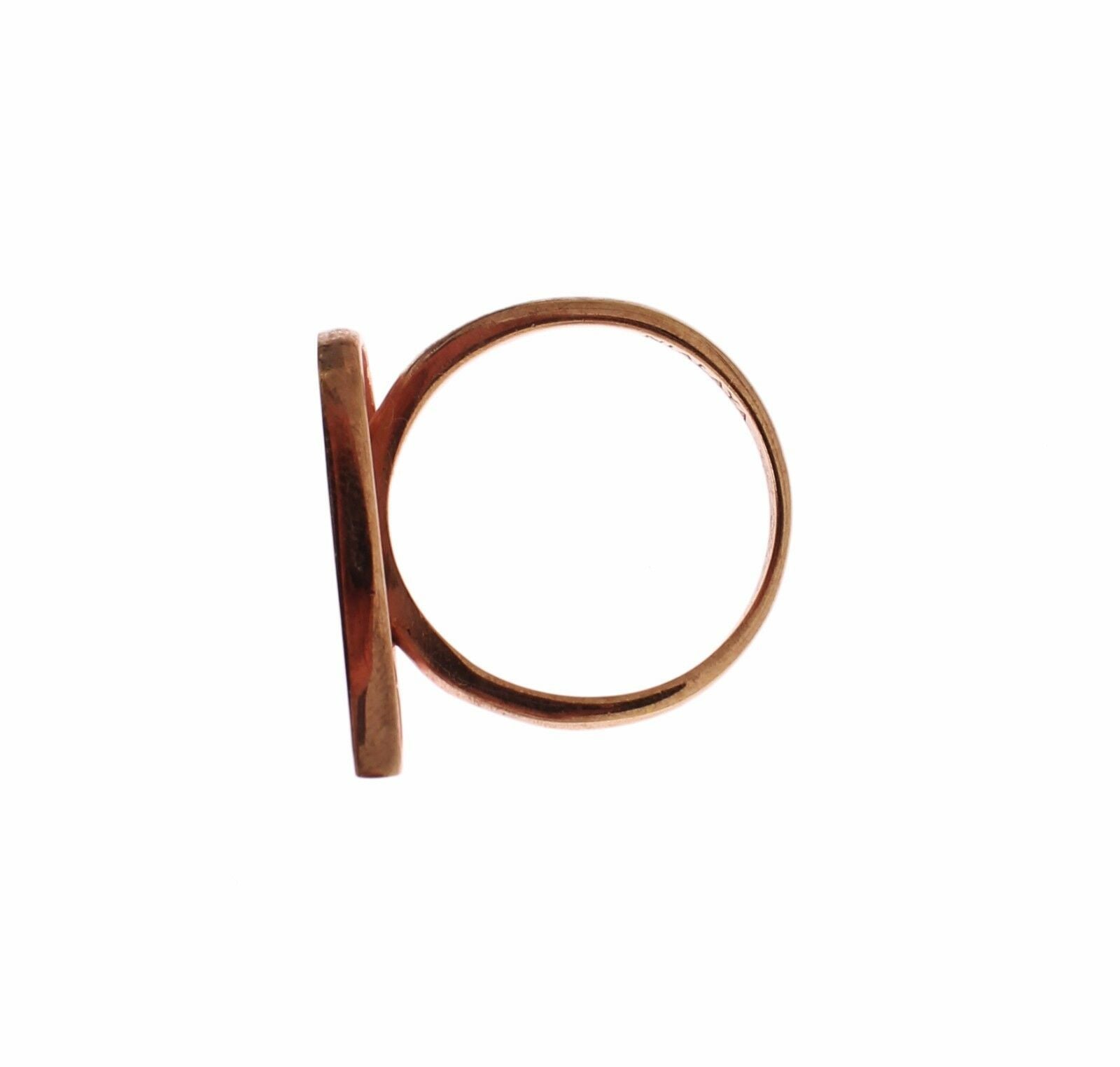 Nialaya Pink Gold 925 Silver Womens Clear CZ Ring | Regal Royce