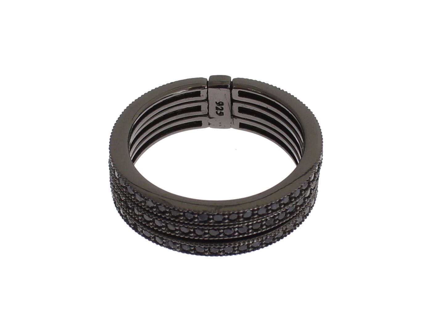 Nialaya Black CZ 925 Sterling Silver Womens | Regal Royce