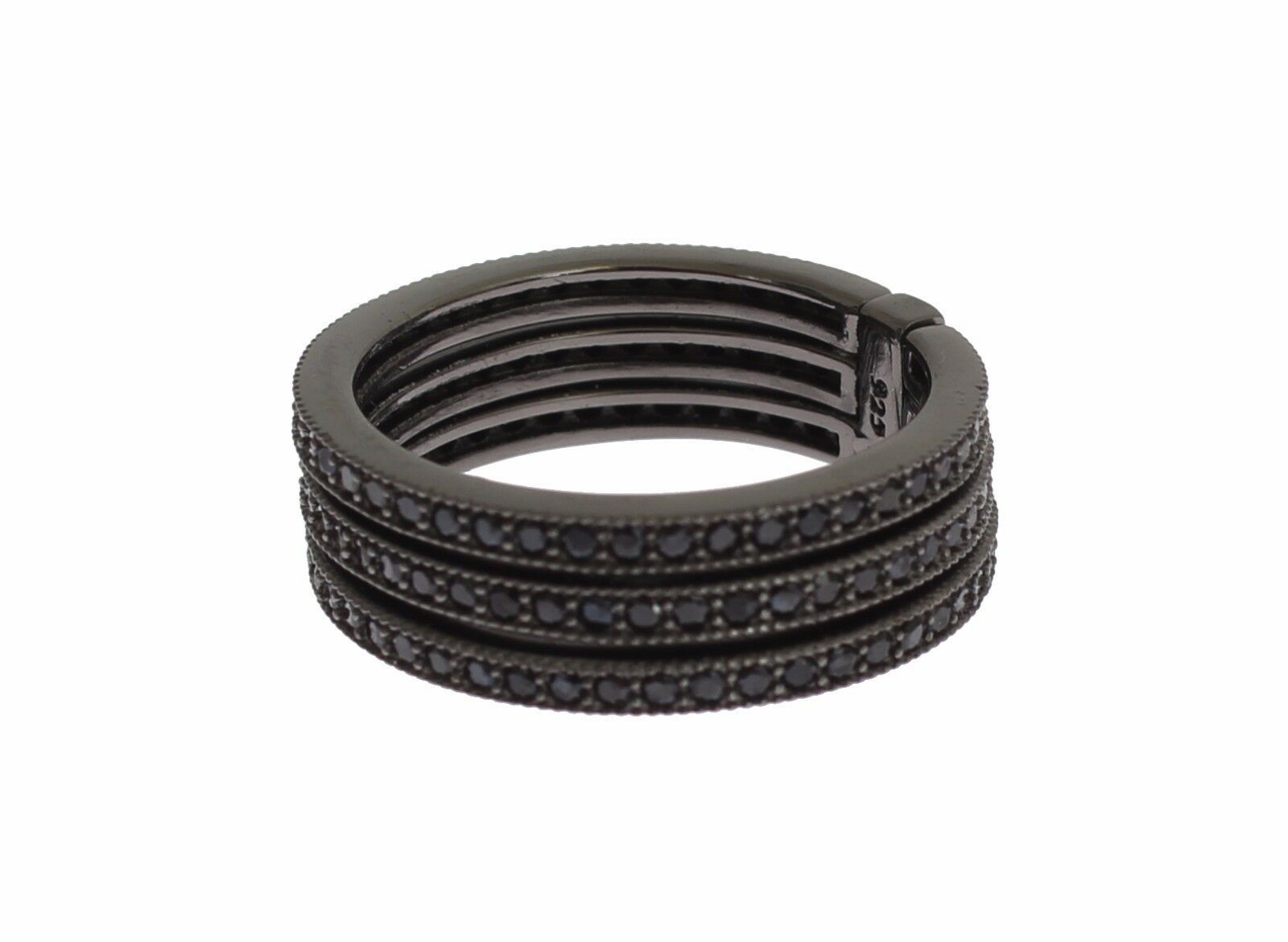 Nialaya Black CZ 925 Sterling Silver Womens | Regal Royce