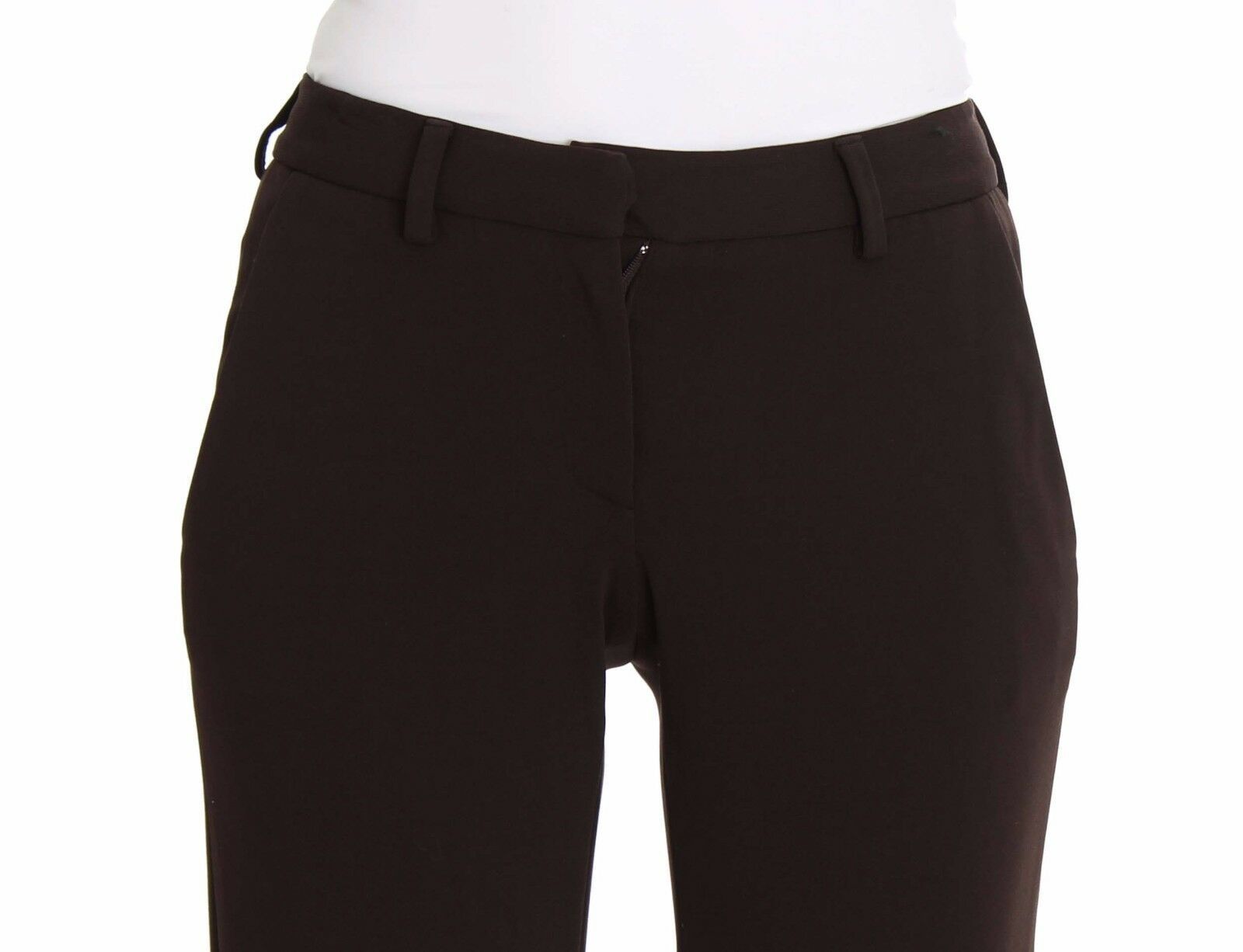 Ermanno Scervino Brown Stretch Casual Trousers Pants | Regal Royce