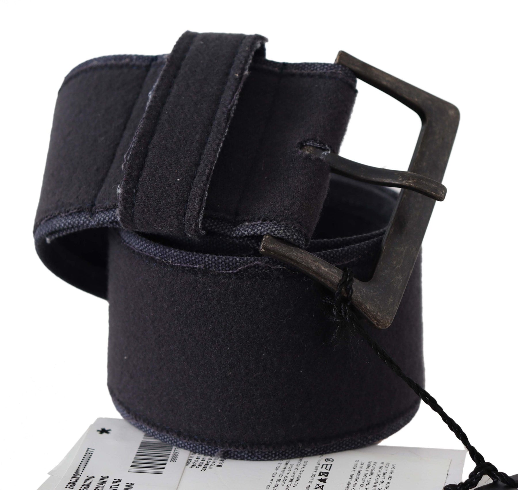 Ermanno Scervino Black Leather Wide Buckle Waist Luxury Belt | Regal Royce