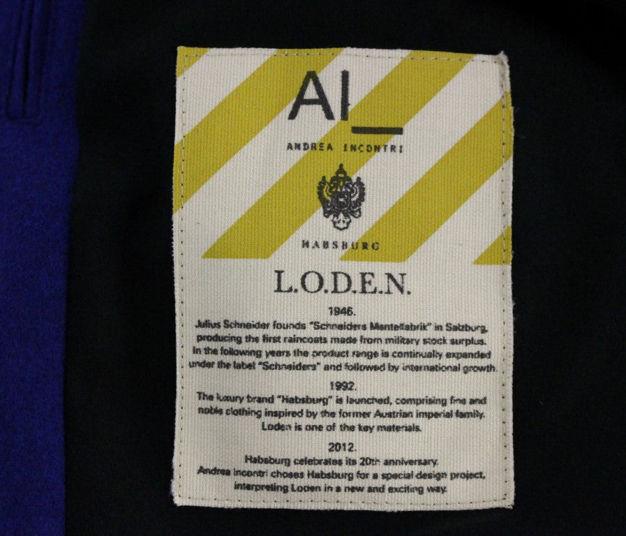 Andrea Incontri Habsburg Blue Green Wool Jacket Coat | Regal Royce