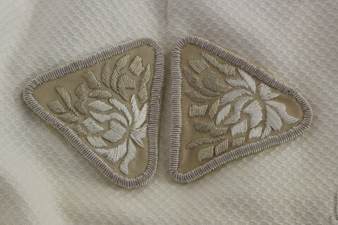 Andrea Incontri White Cotton Floral Embroidery Skirt | Regal Royce