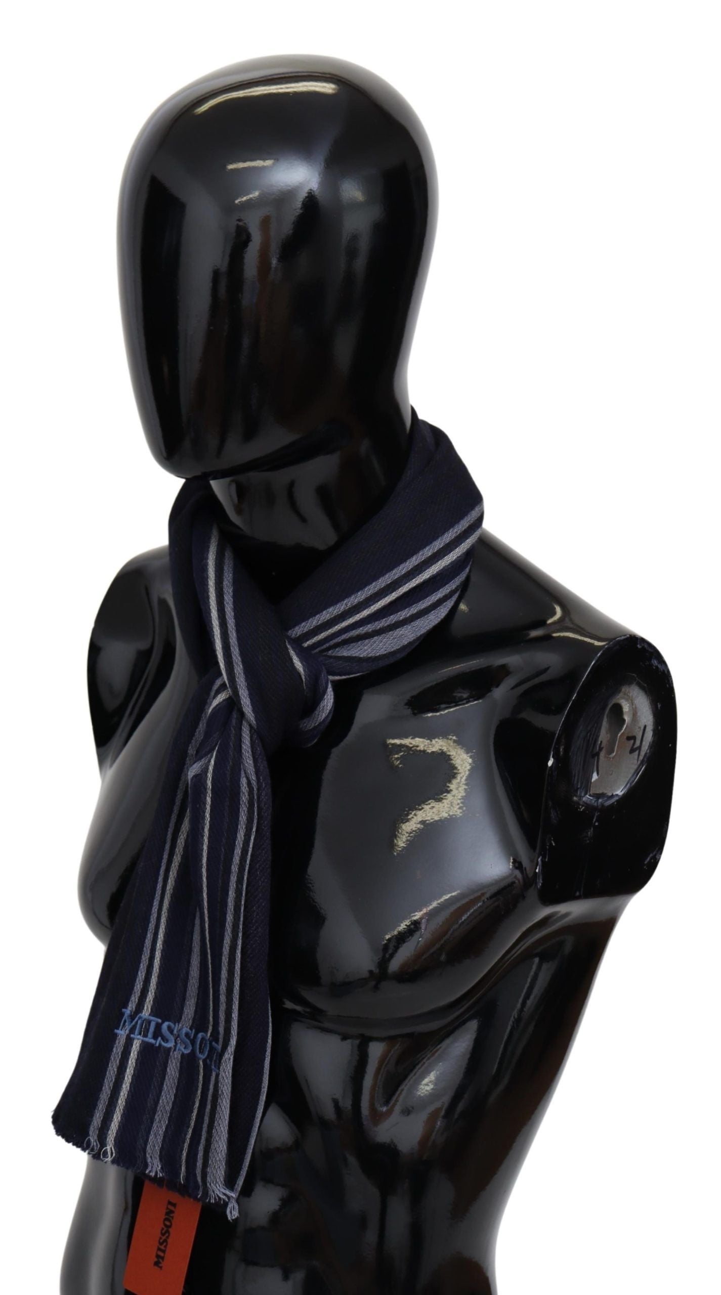 Missoni Multicolor Wool Striped Unisex Wrap Fringes Shawl | Regal Royce