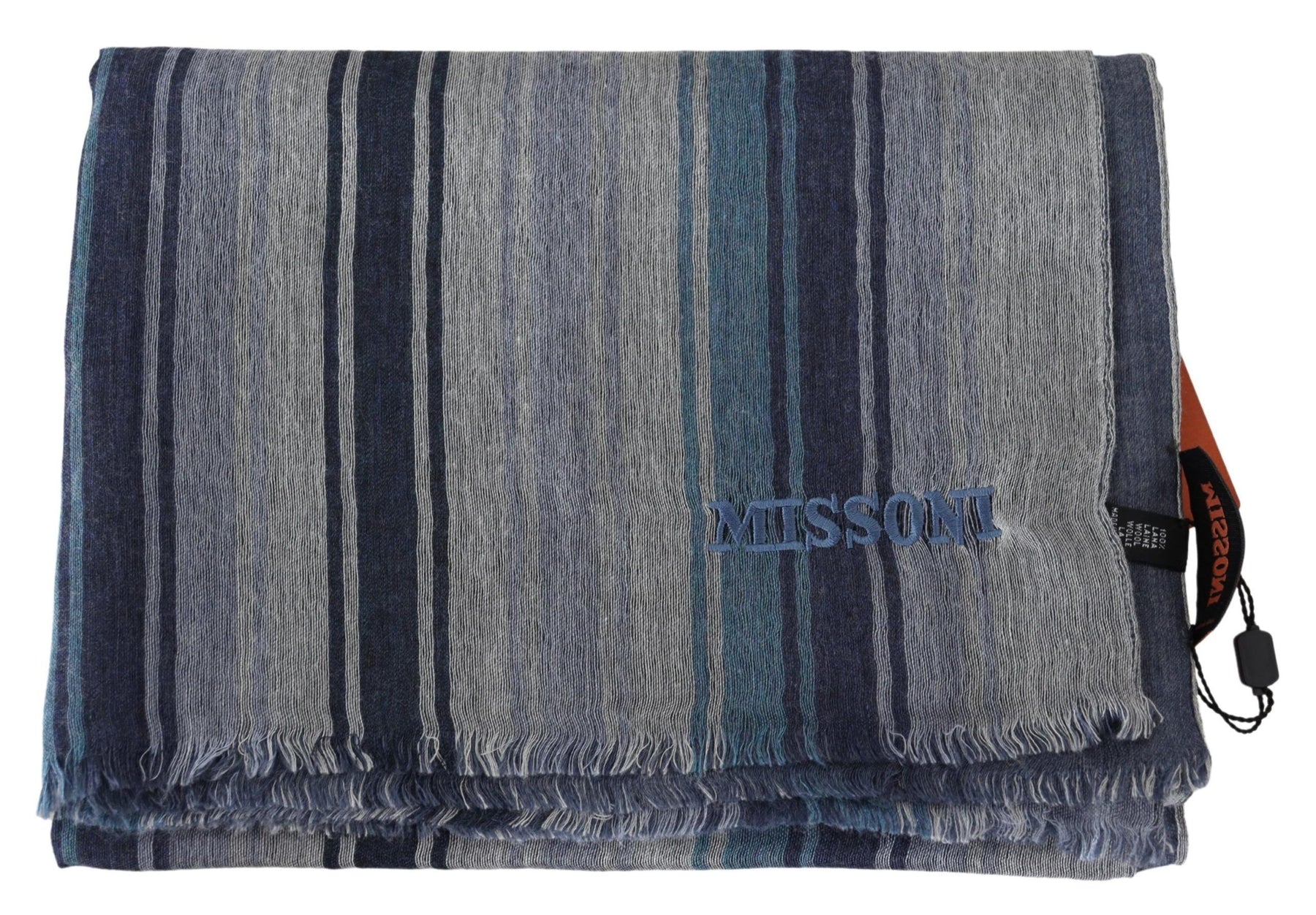 Missoni Multicolor Wool Striped Unisex Neck Wrap Shawl | Regal Royce