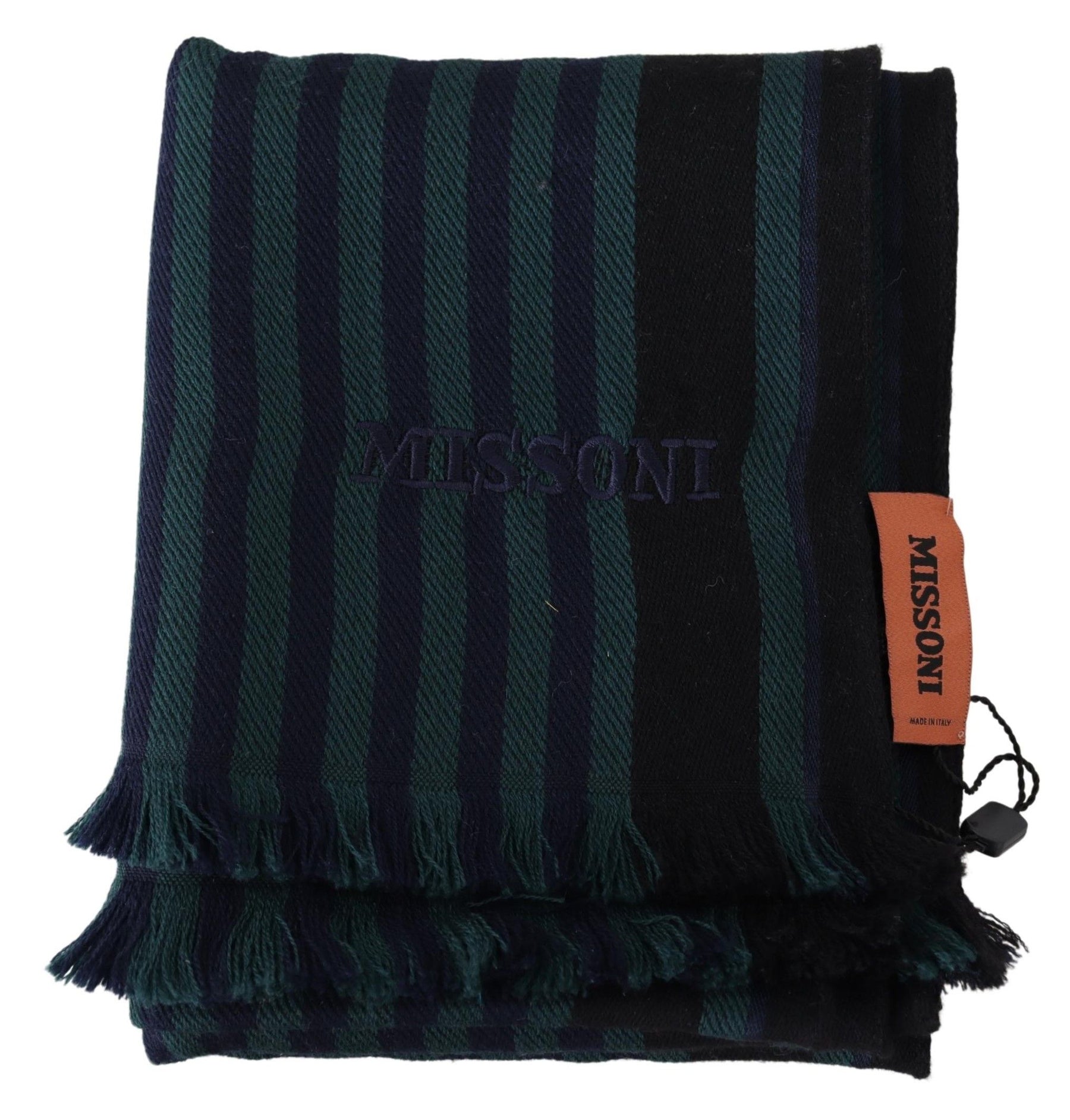 Missoni Multicolor Striped Wool Unisex Neck Wrap Shawl | Regal Royce