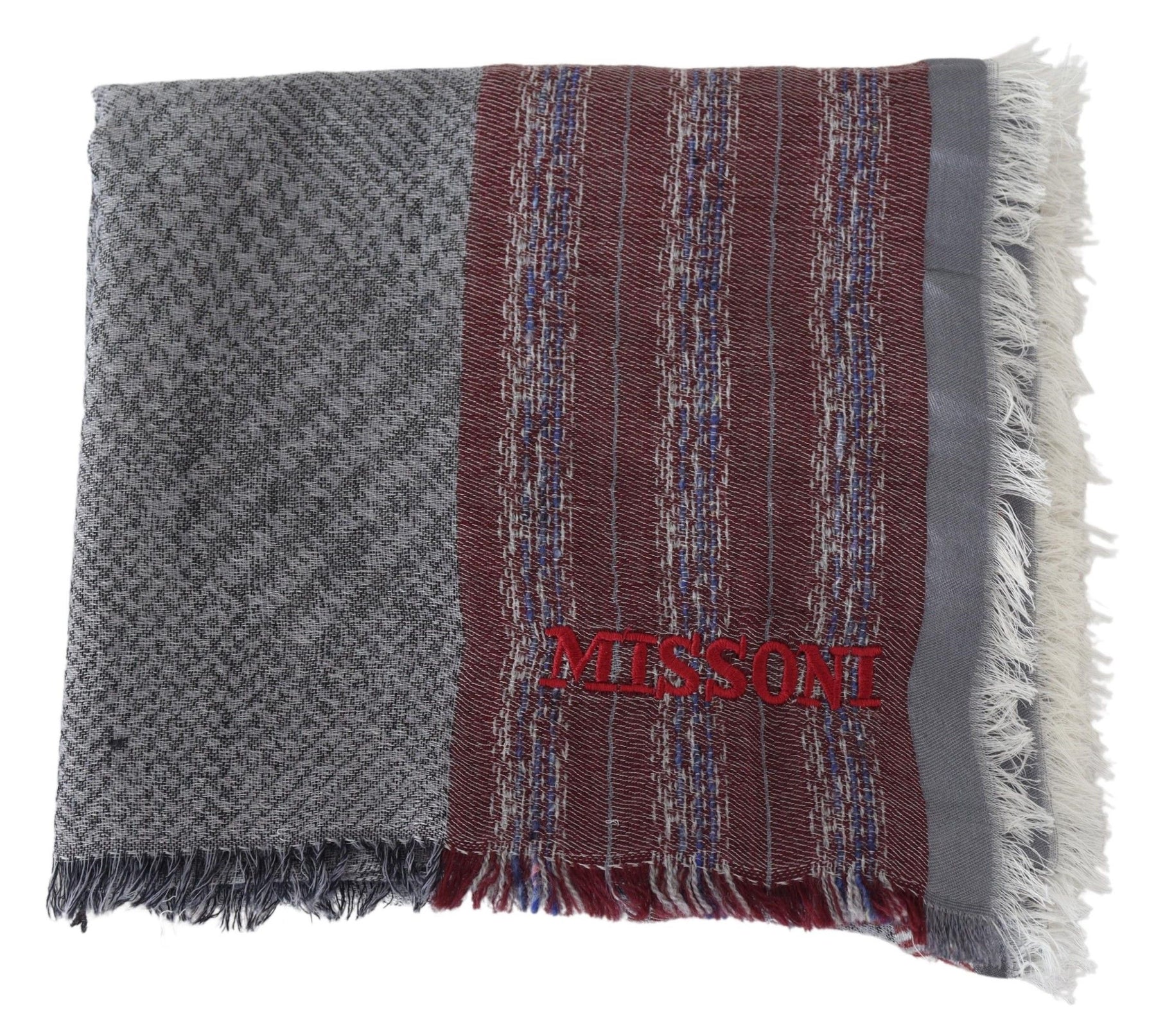 Missoni Multicolor Wool Striped Unisex Neck Wrap Shawl Scarf | Regal Royce