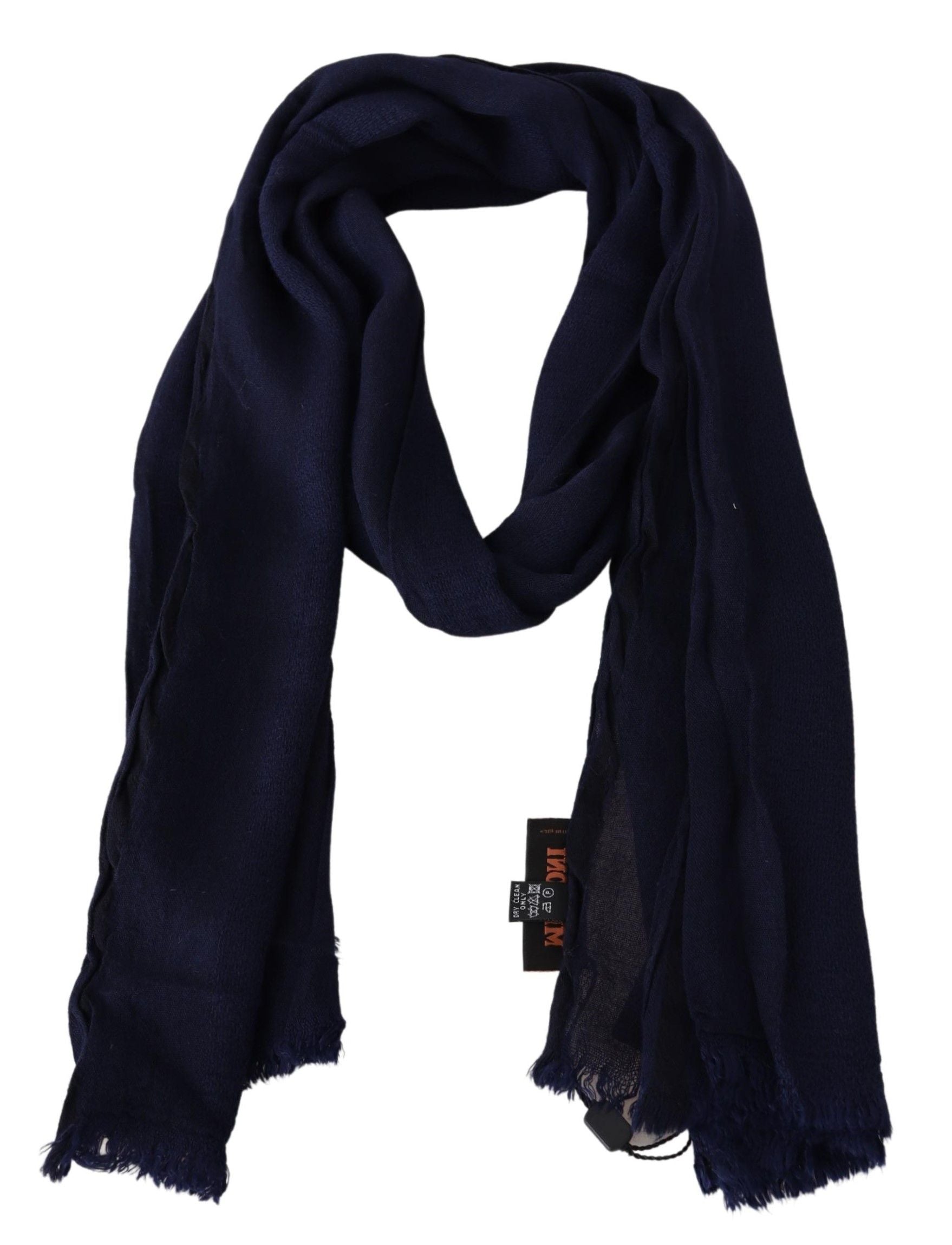 Missoni Blue Wool Knit Unisex Neck Wrap Scarf | Regal Royce