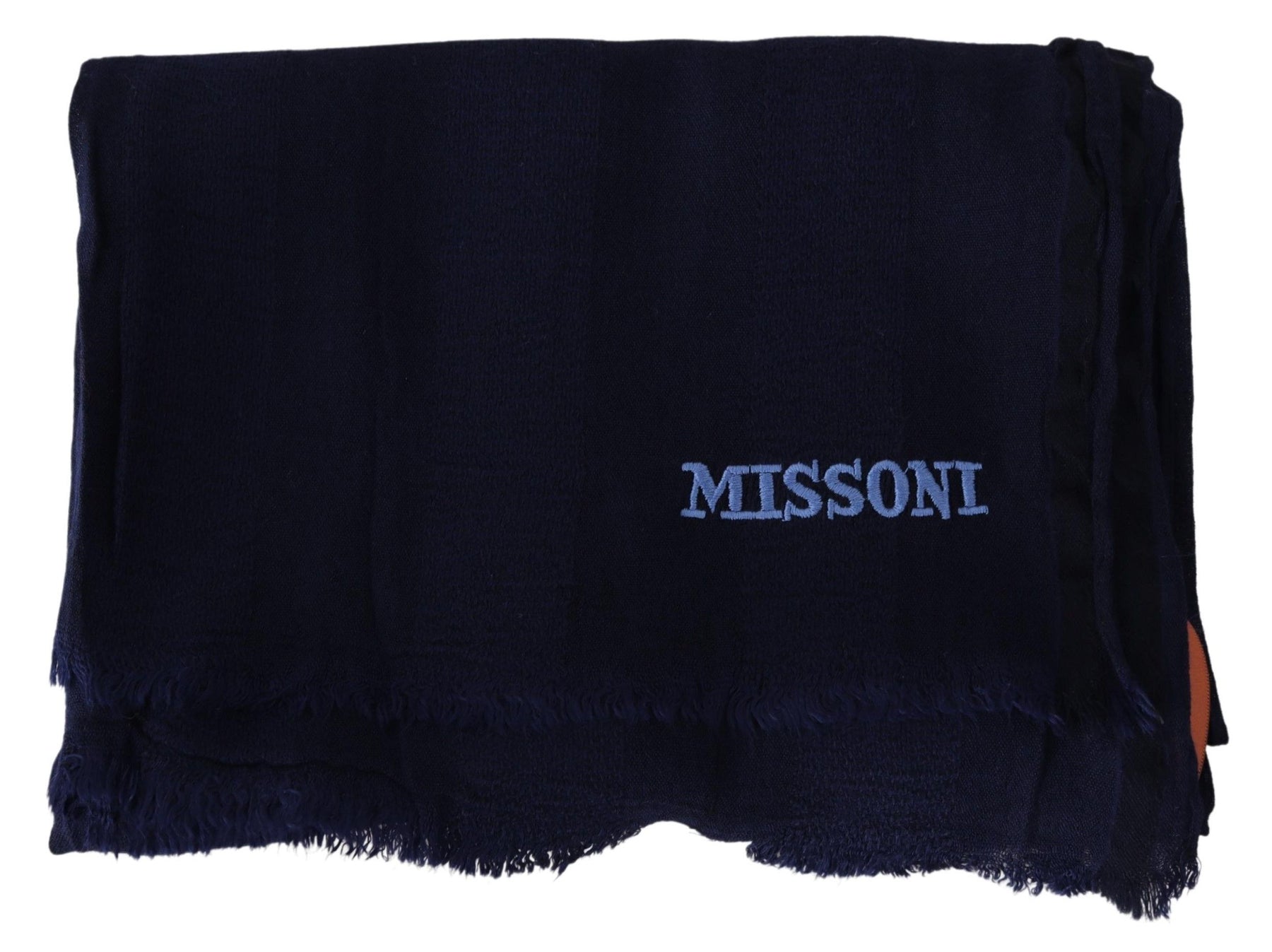 Missoni Blue Wool Knit Unisex Neck Wrap Scarf | Regal Royce