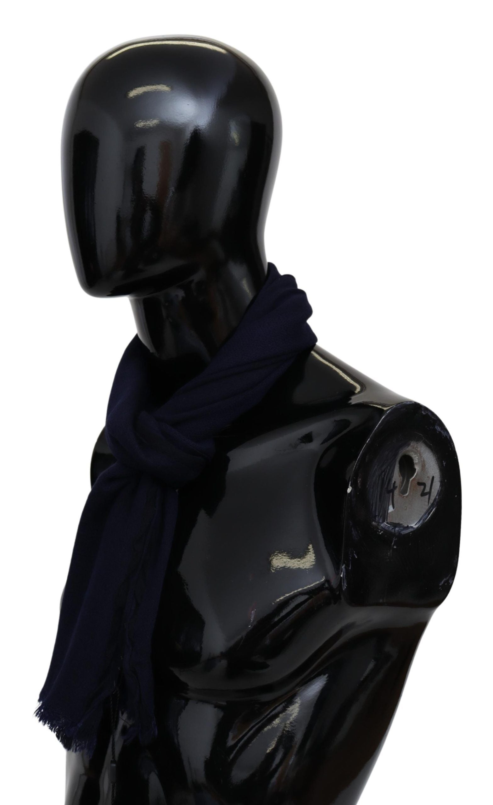 Missoni Blue Wool Knit Unisex Neck Wrap Scarf | Regal Royce