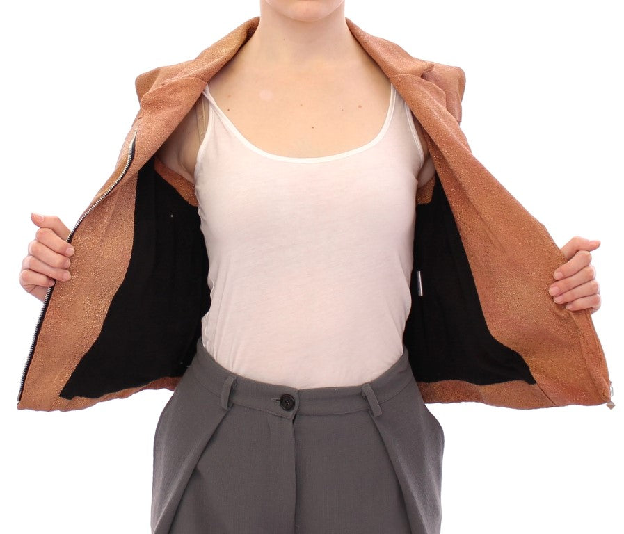 La Maison du Couturier Brown Leather Jacket Vest | Regal Royce