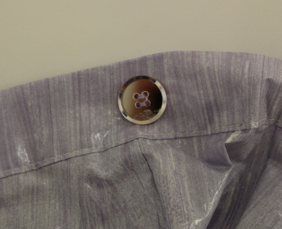 Licia Florio Purple Viscose Above-Knee Wrap Skirt | Regal Royce