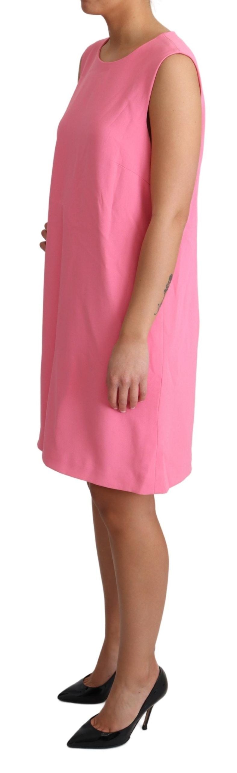 Dolce & Gabbana Pink Shift Sleeveless Knee Length Dress | Regal Royce
