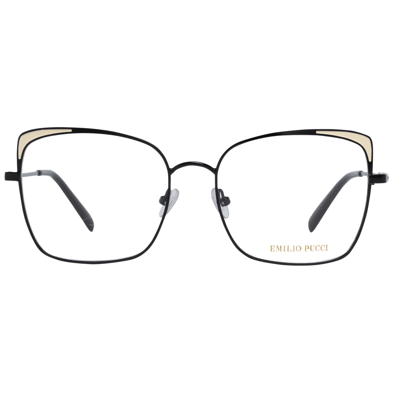 Emilio Pucci Black Metal Glasses (Frames) | Regal Royce