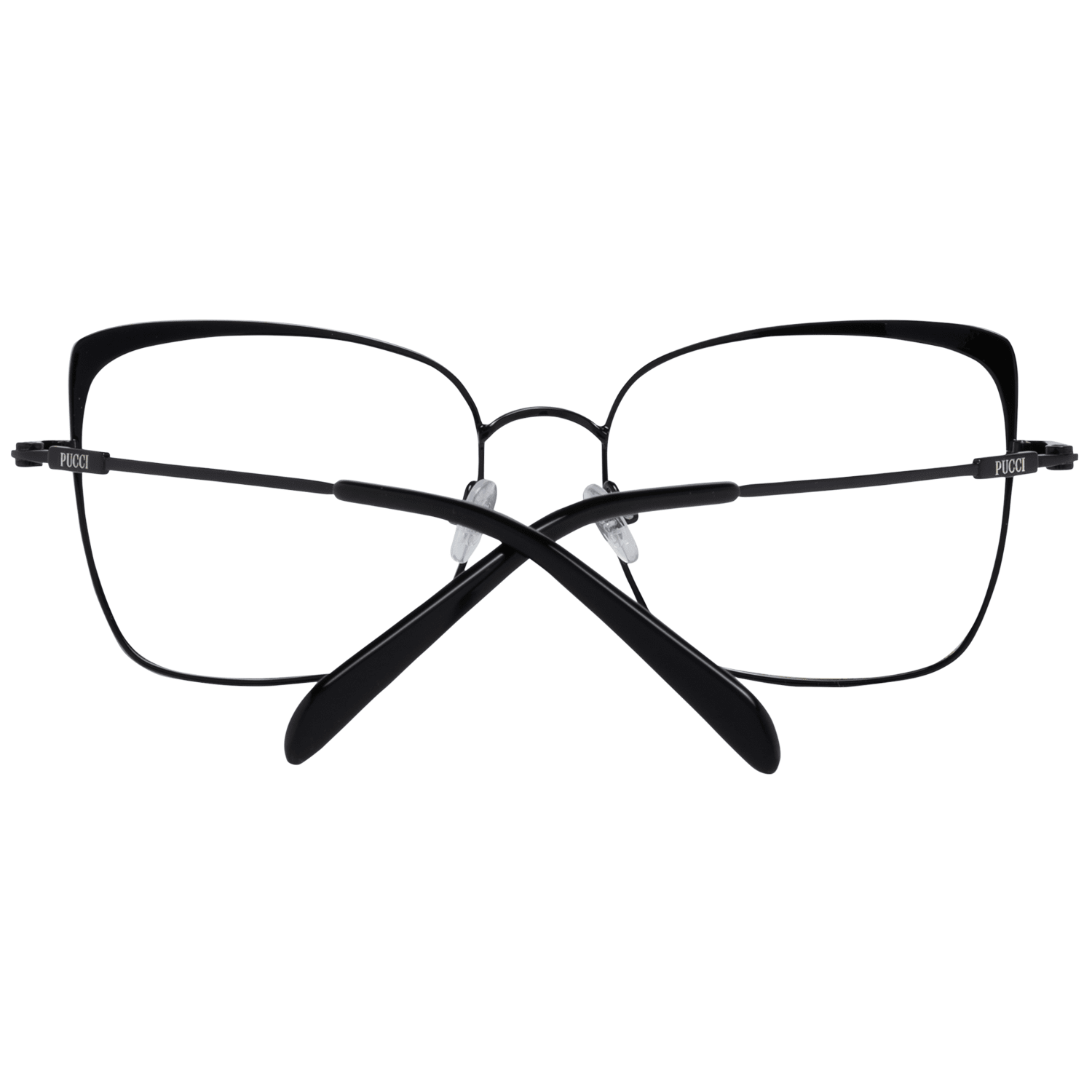 Emilio Pucci Black Metal Glasses (Frames) | Regal Royce