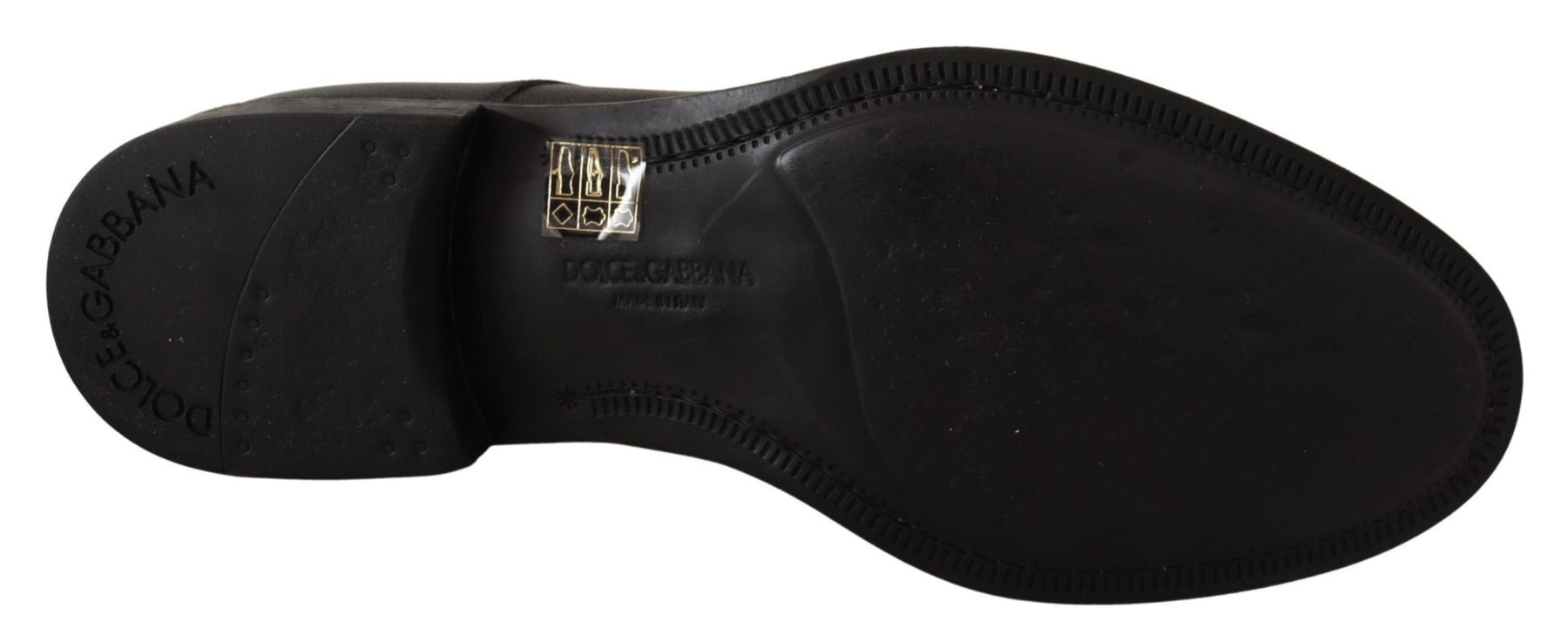 Dolce & Gabbana Black Leather Lace Up Mens Formal Derby Shoes | Regal Royce