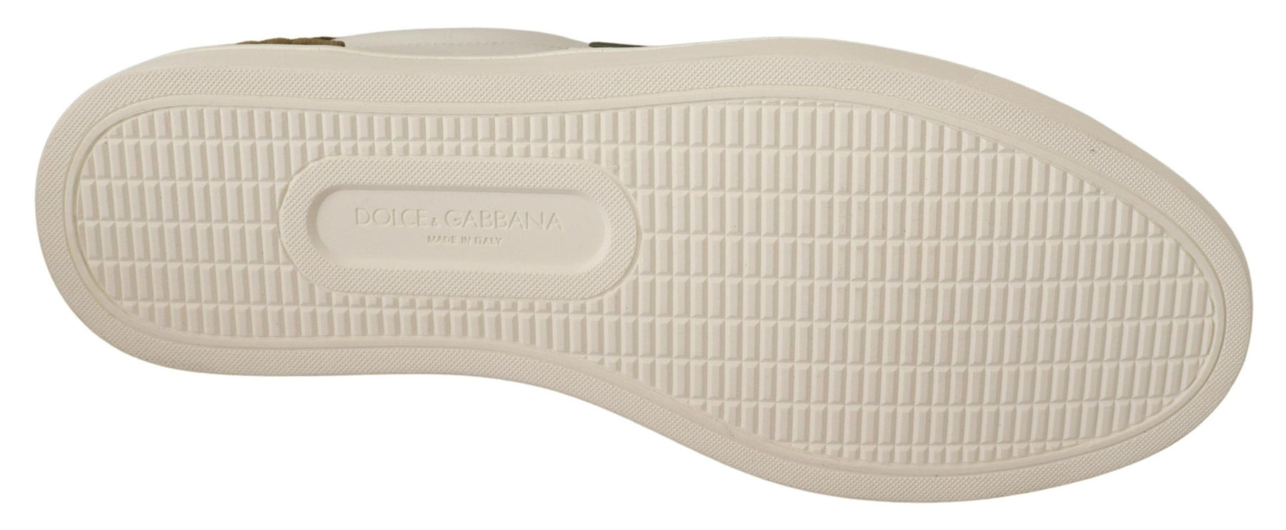 Dolce & Gabbana White Suede Leather Mens Low Tops Sneakers | Regal Royce