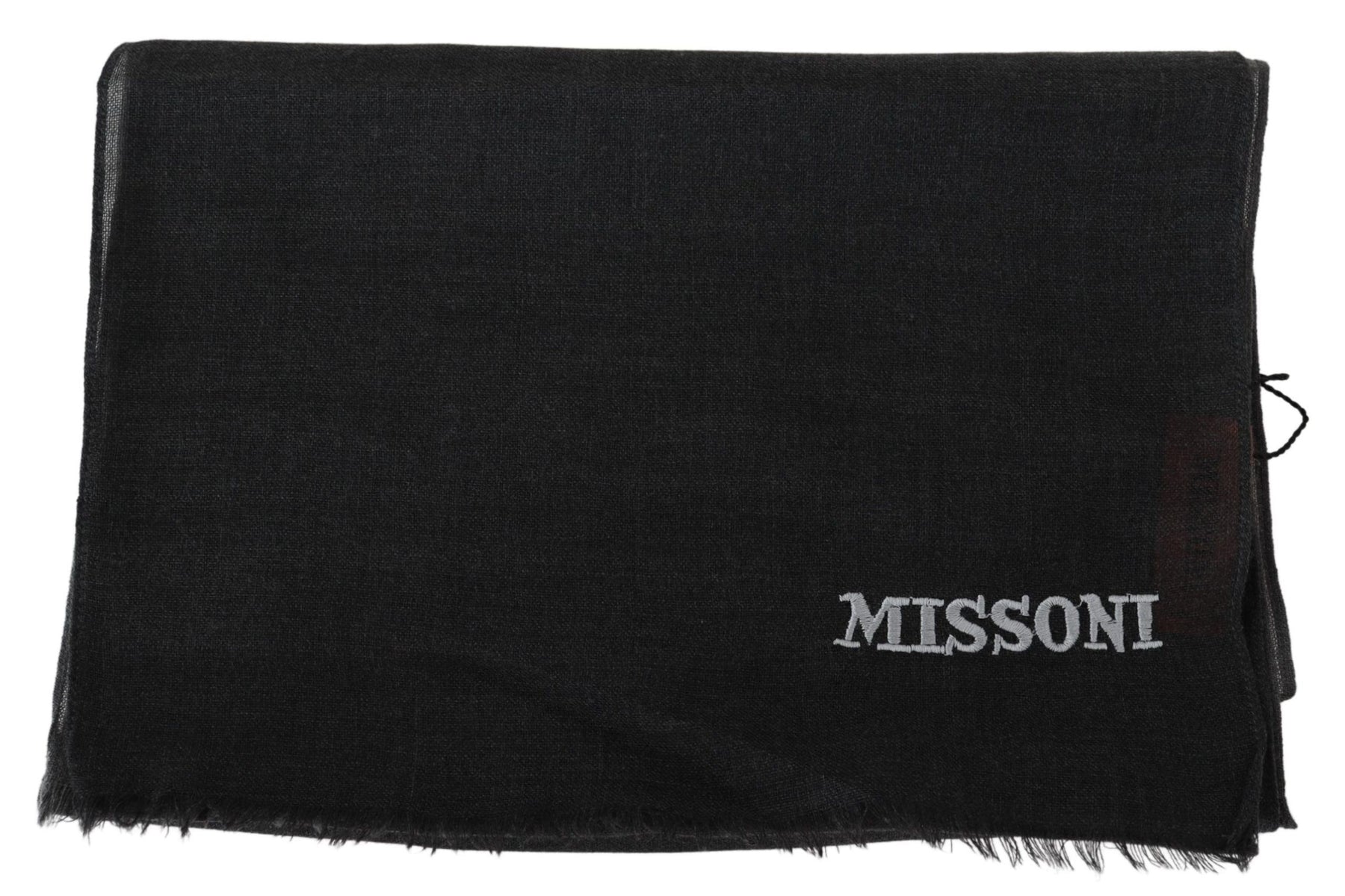 Missoni Black 100% Wool Unisex Neck Wrap Scarf | Regal Royce