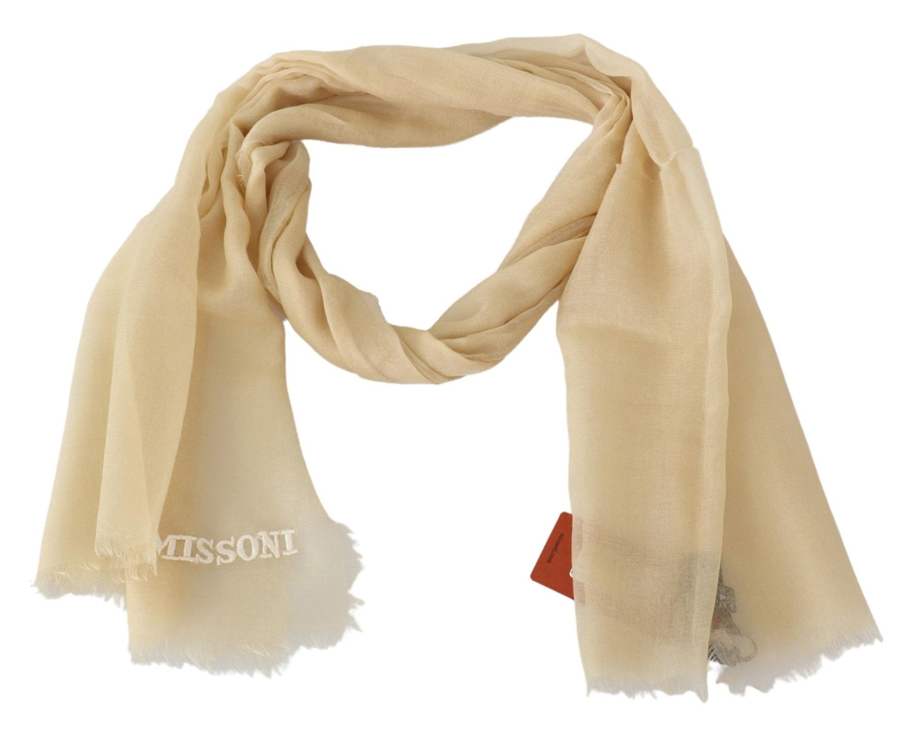 Missoni Beige Cashmere Unisex Neck Scarf | Regal Royce
