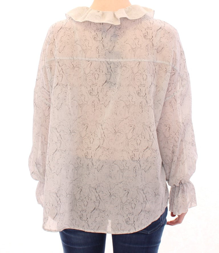 Vika Gazinskaya Blue Cotton Blouse Tunic | Regal Royce