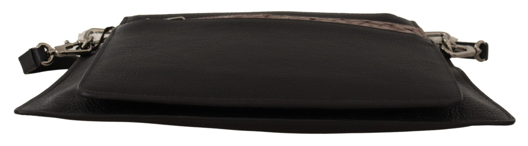 Dolce & Gabbana Black Exotic Leather Shoulder Sling Alta Sartoria Bag | Regal Royce