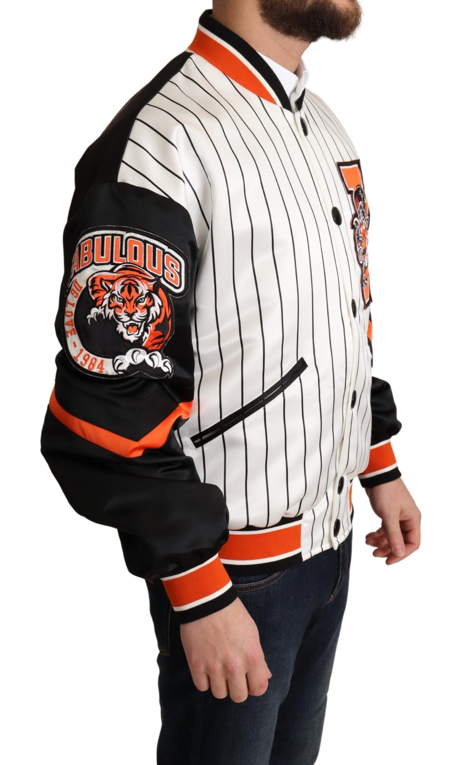 Dolce & Gabbana Multicolor Bomber King Logo #DGMILLENNIALS Jacket | Regal Royce