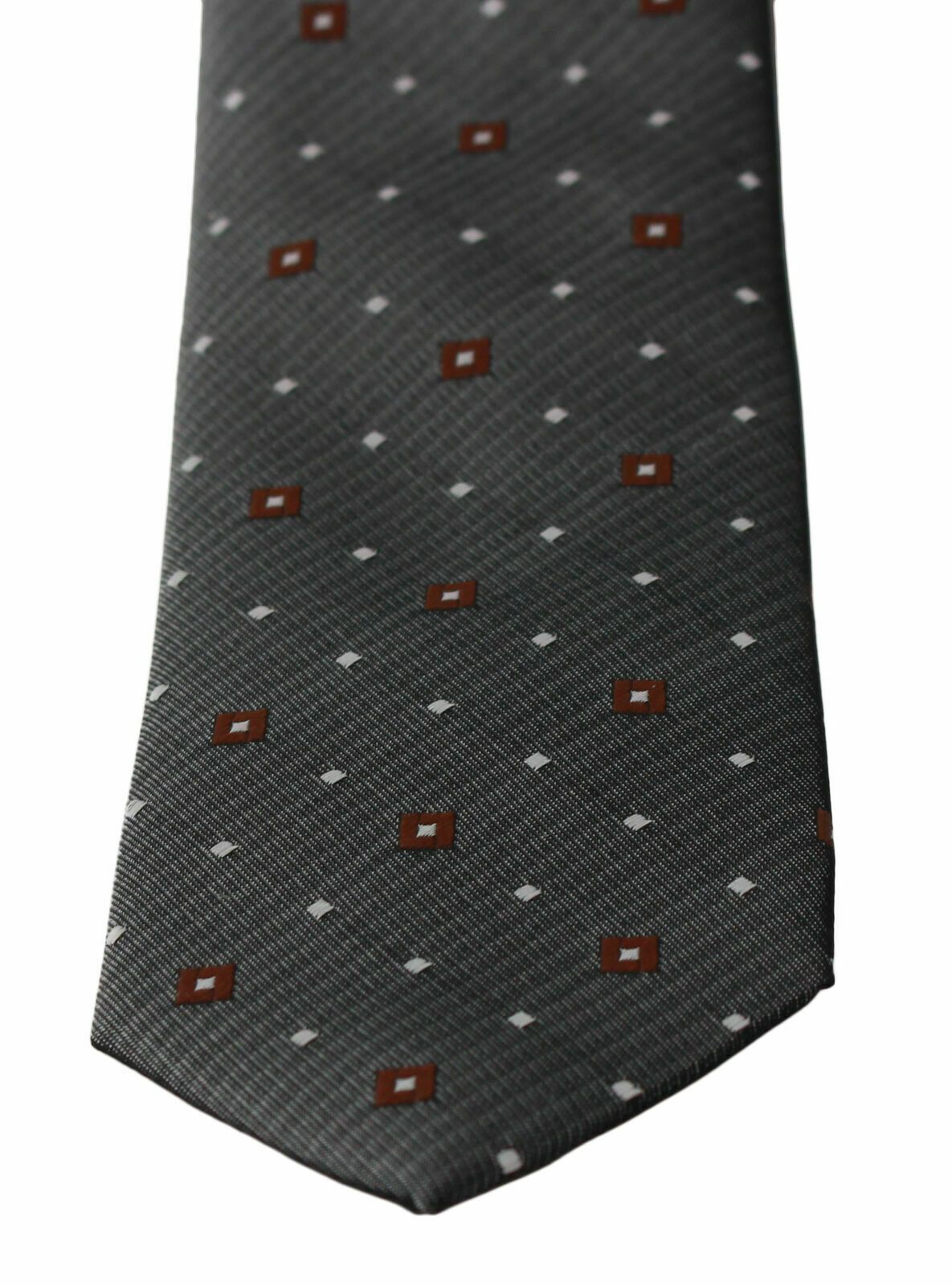 Dolce & Gabbana Gray Patterned Classic Mens Slim Necktie | Regal Royce