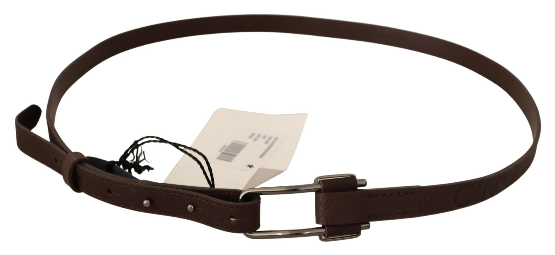 Costume National Brown WX Silver Metal Buckle Belt | Regal Royce