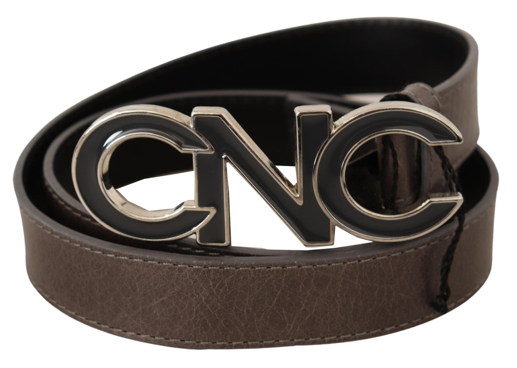 Costume National Brown Letter Logo Buckle Belt | Regal Royce