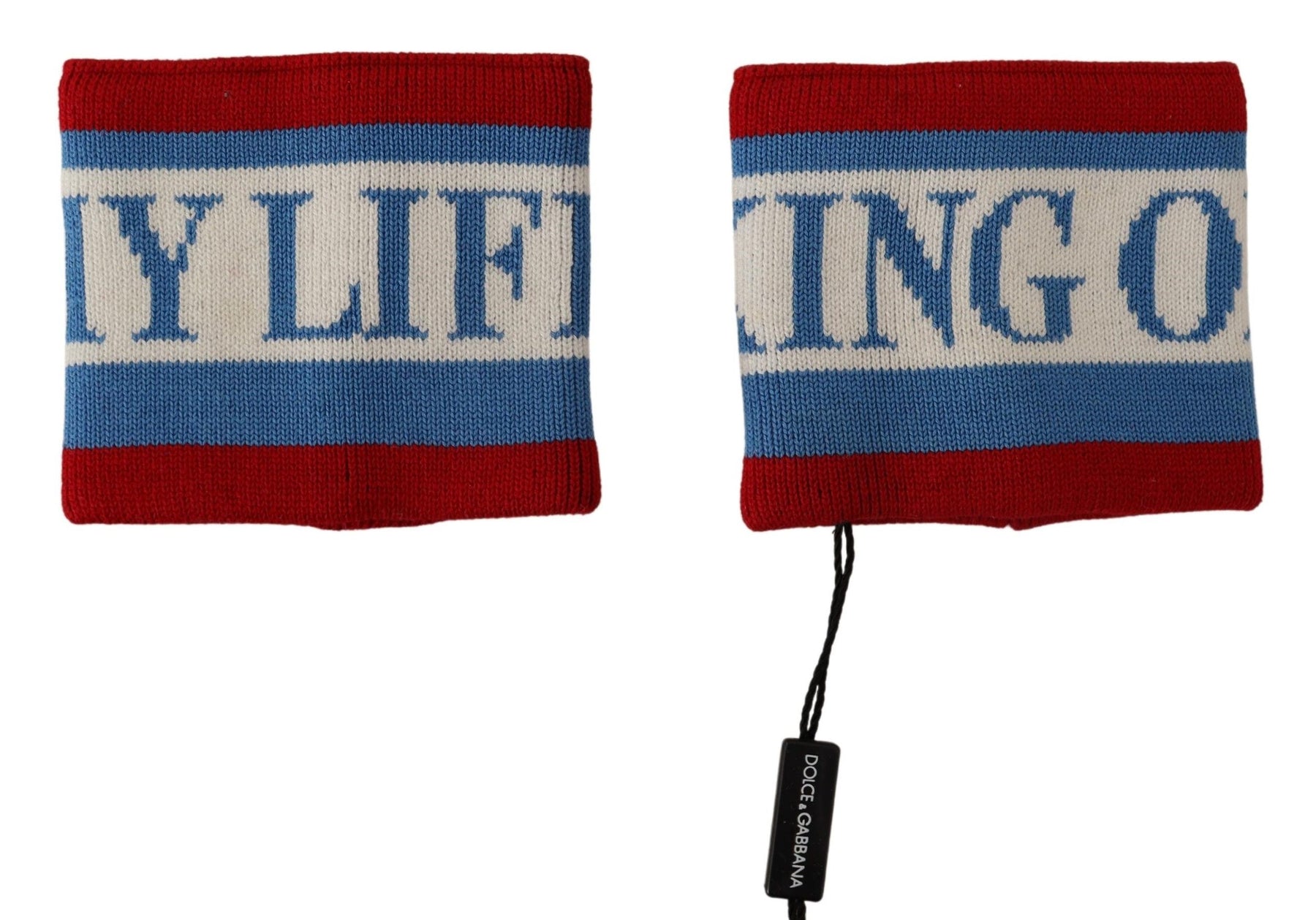 Dolce & Gabbana Multicolor King Of My Life Cashmere Wristband | Regal Royce