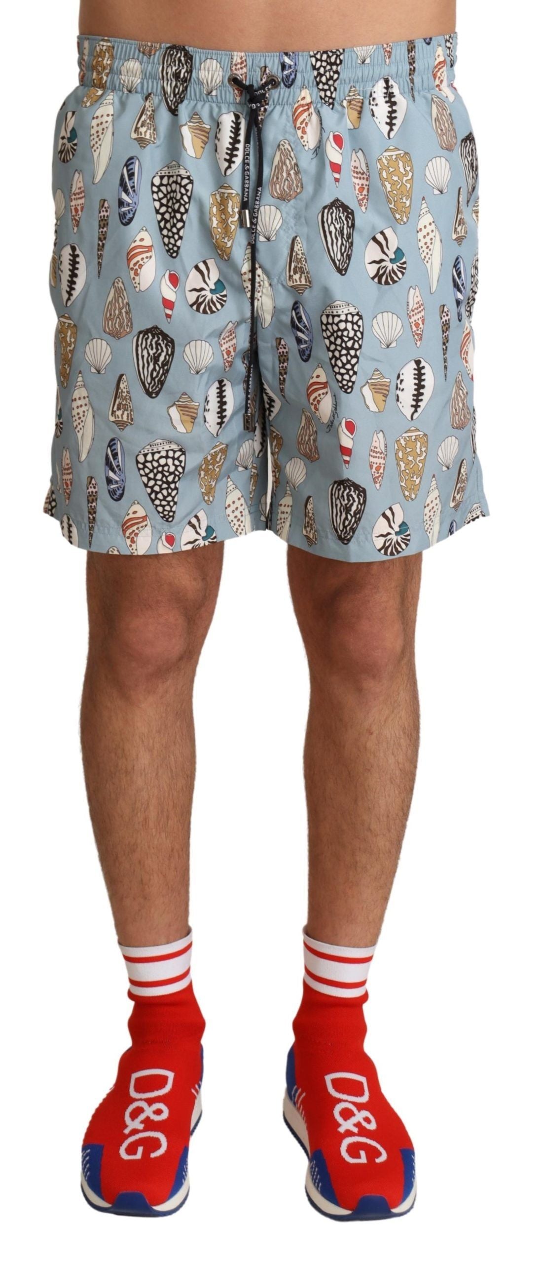 Dolce & Gabbana Blue Seashell Beachwear Swimwear Shorts | Regal Royce