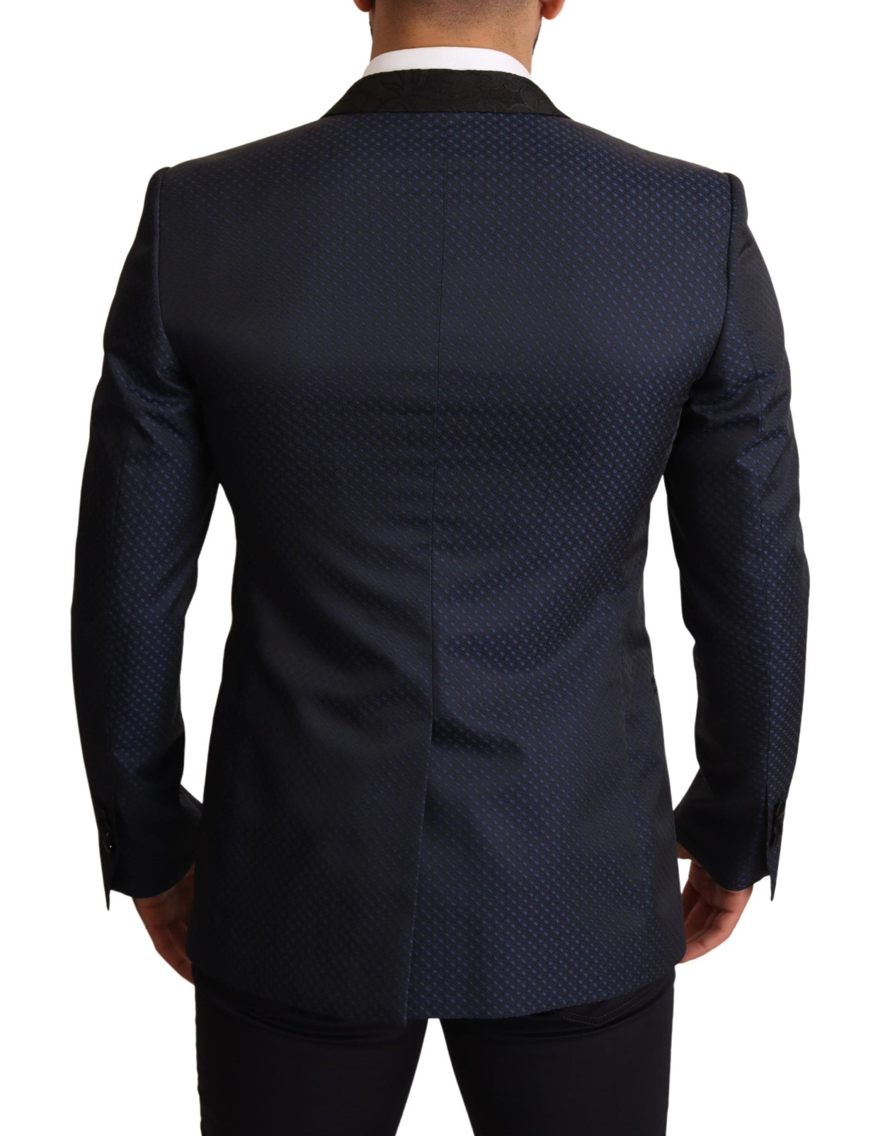 Dolce & Gabbana Blue Wool Slim Fit MARTINI Blazer Jacket | Regal Royce