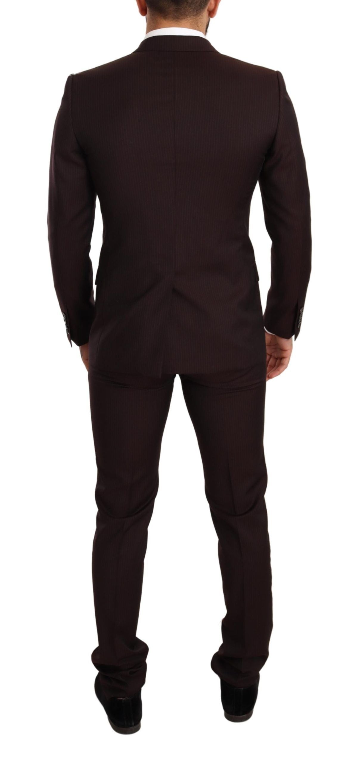 Dolce & Gabbana Bordeaux Wool MARTINI Slim Fit Suit | Regal Royce