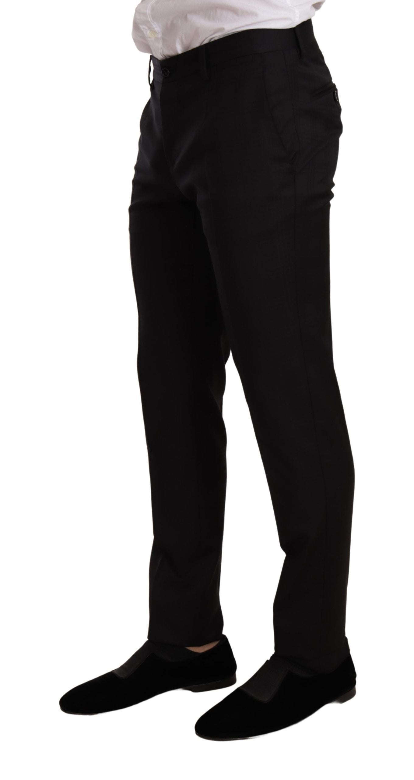 Dolce & Gabbana Black Check MARTINI SLIM FIT 2 Piece Suit | Regal Royce