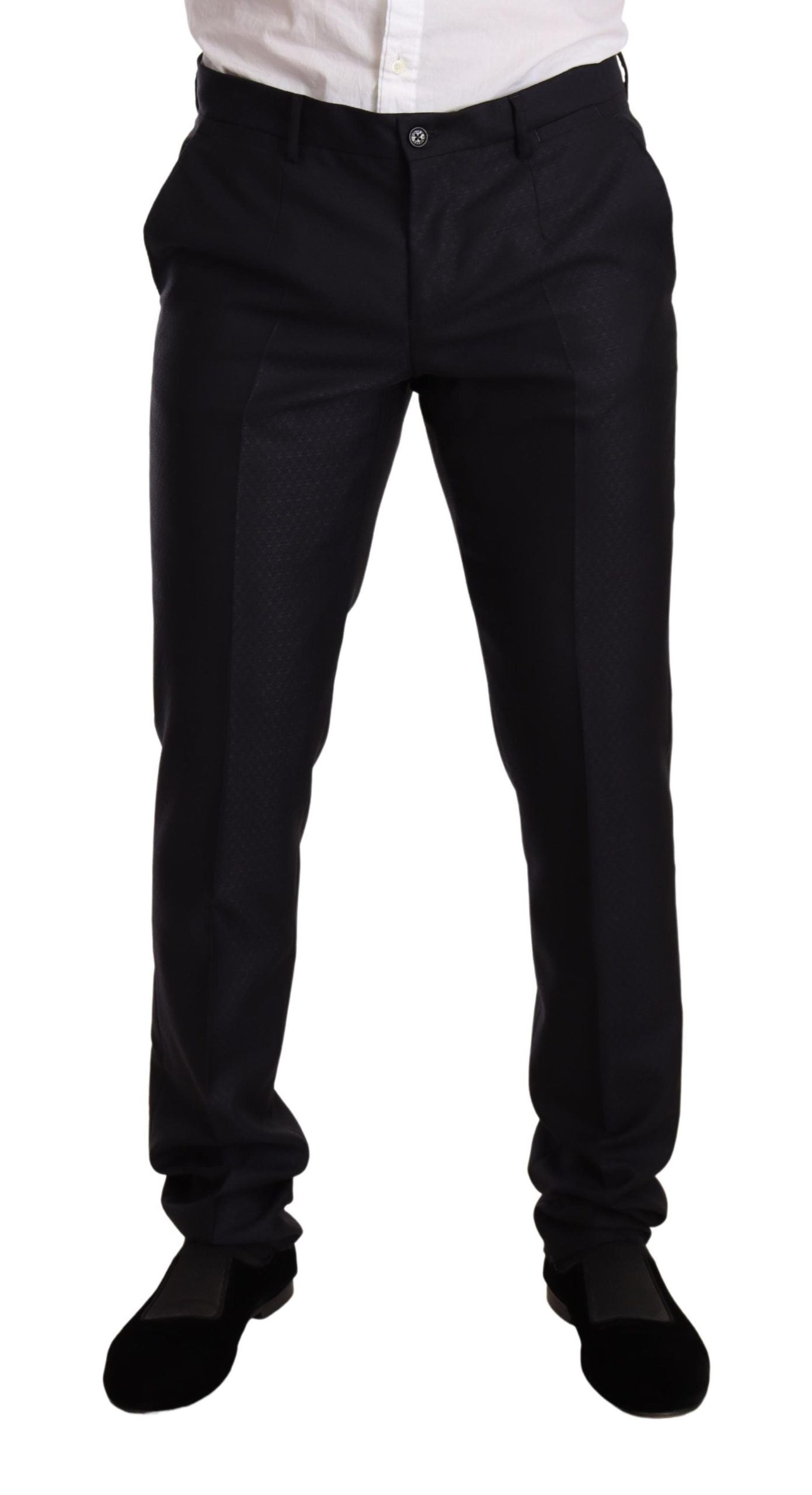 Dolce & Gabbana Blue Pattern MARTINI SLIM FIT 2 Piece Suit | Regal Royce