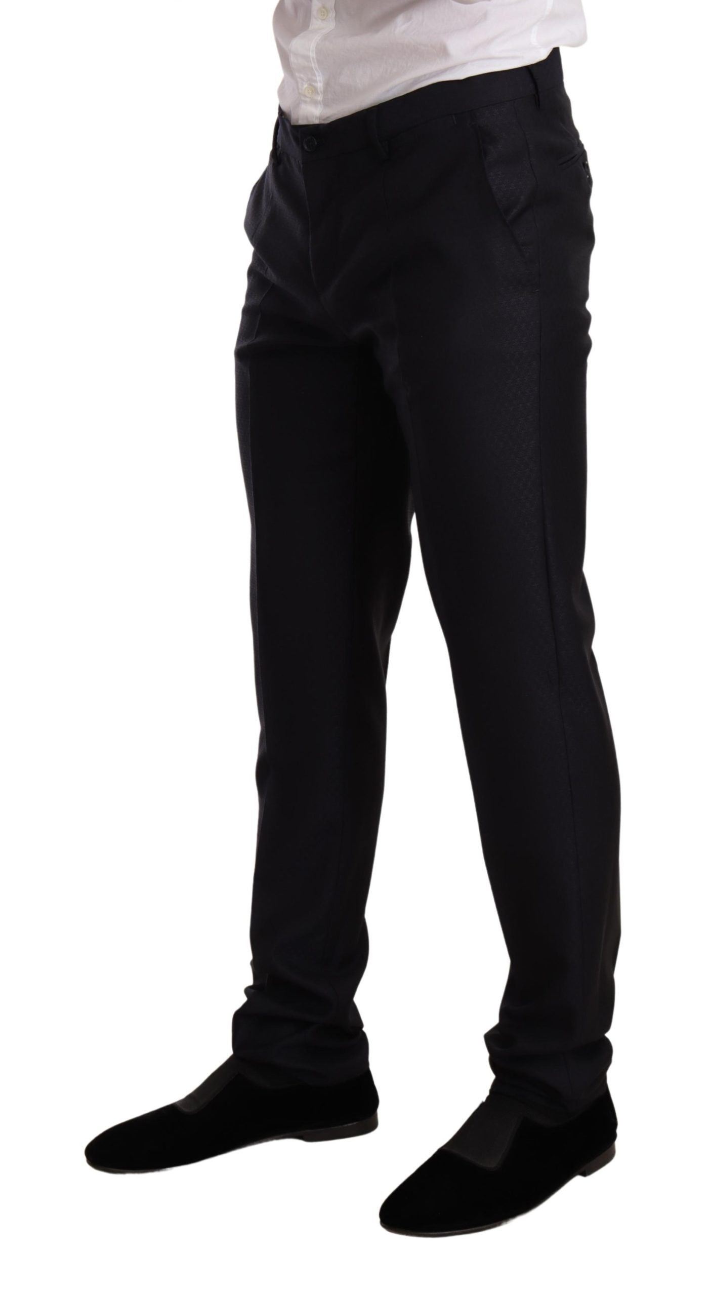 Dolce & Gabbana Blue Pattern MARTINI SLIM FIT 2 Piece Suit | Regal Royce