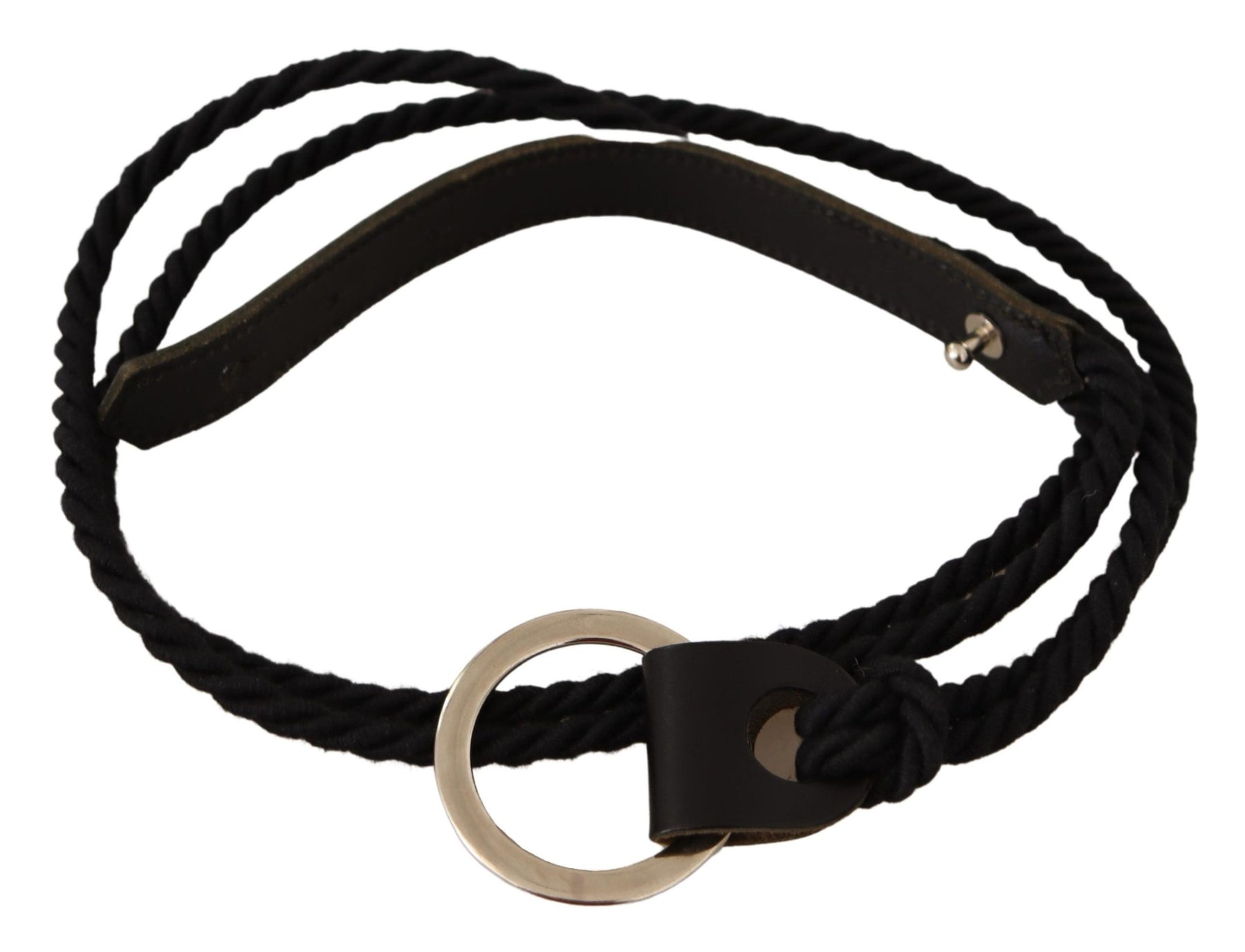 MILA SCHÖN Black Leather Slim Women Waistband Metal Buckle Belt | Regal Royce