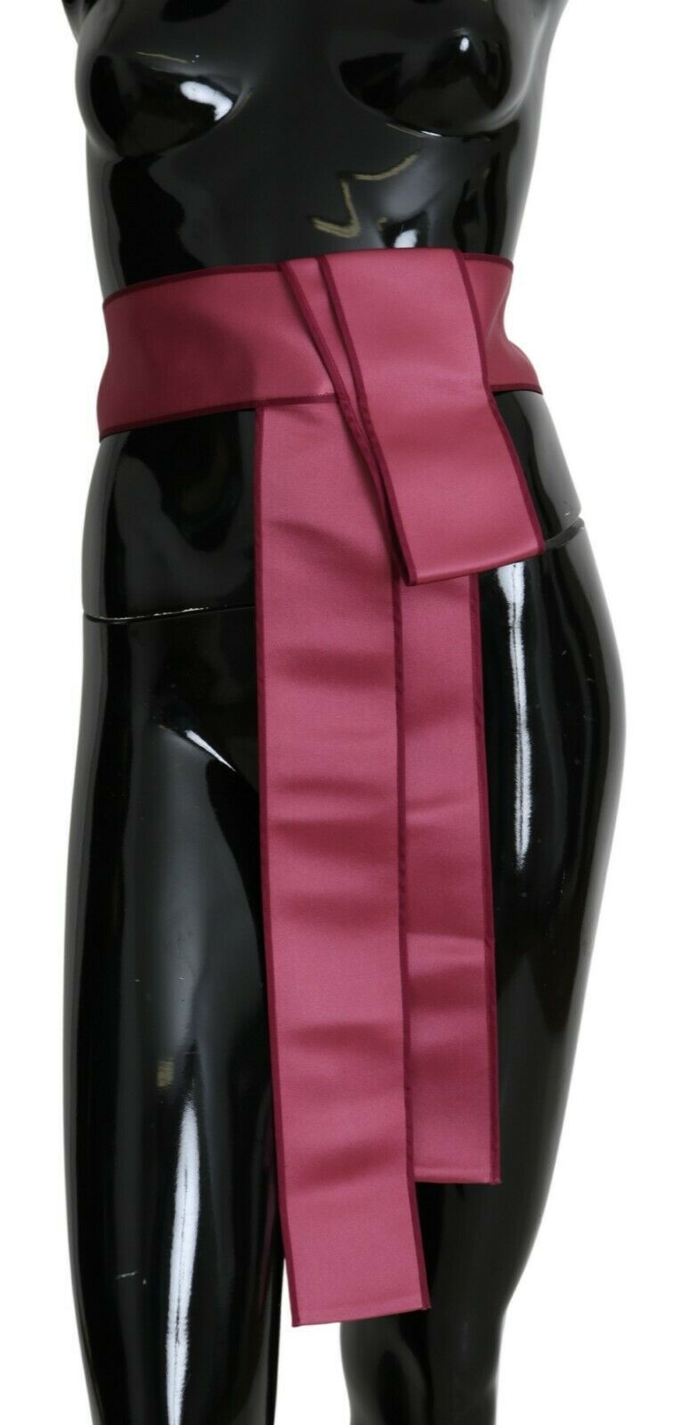 Dolce & Gabbana Pink 100% Silk 3 Button Closure Wide Waist Belt | Regal Royce