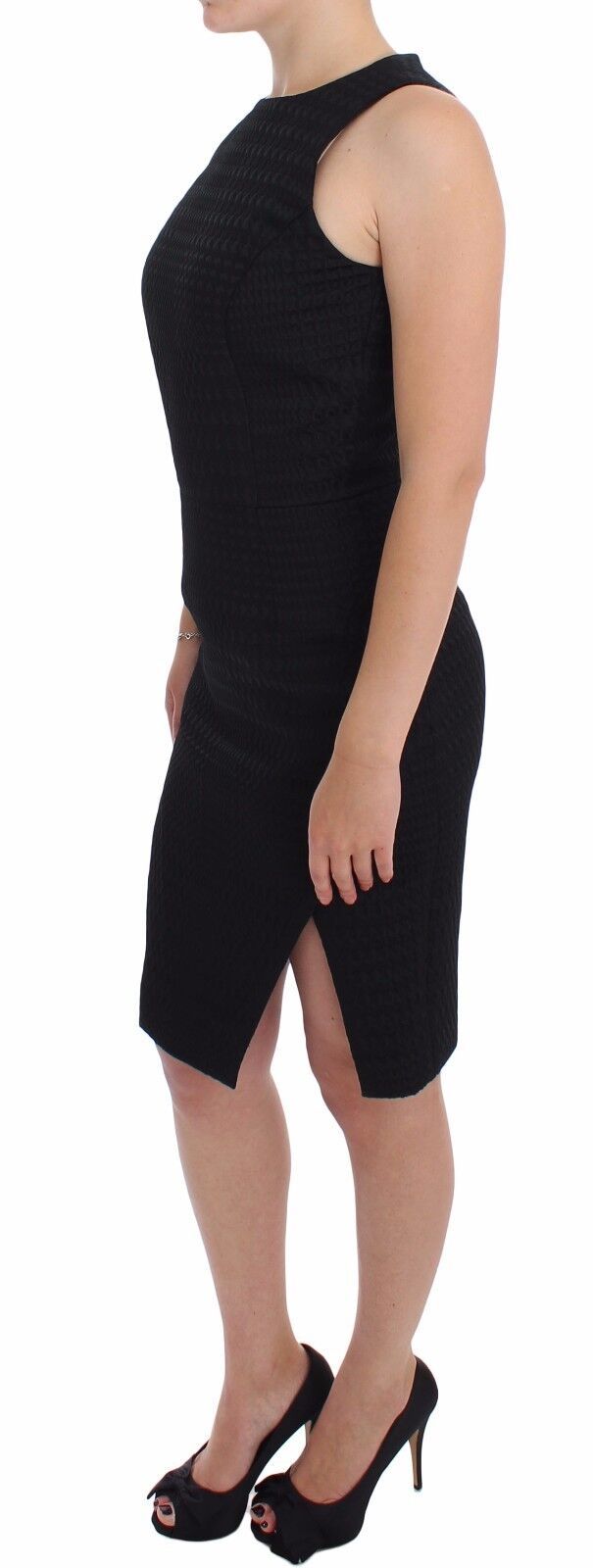 DAIZY SHELY Black Sheath Party Evening Knee Length Dress | Regal Royce