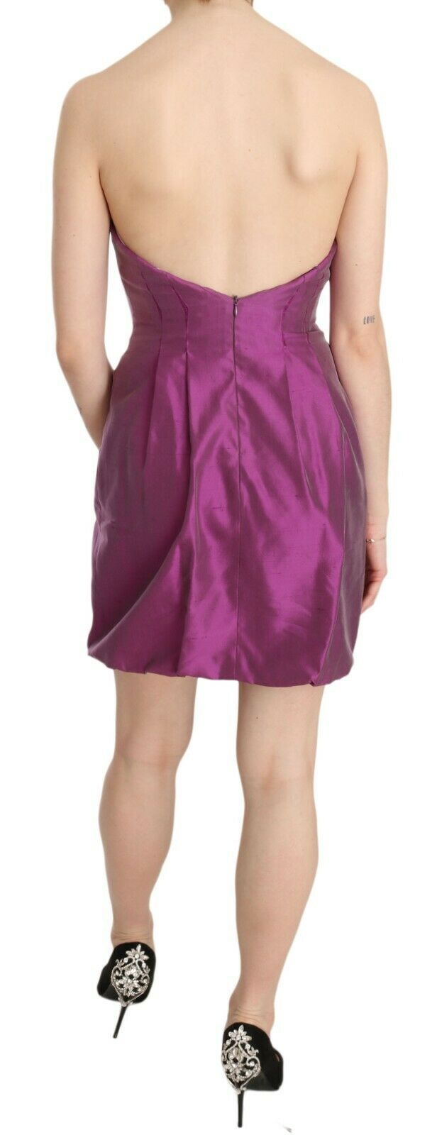 Ermanno Scervino Pink Halter Backless Midi Plain Dress | Regal Royce